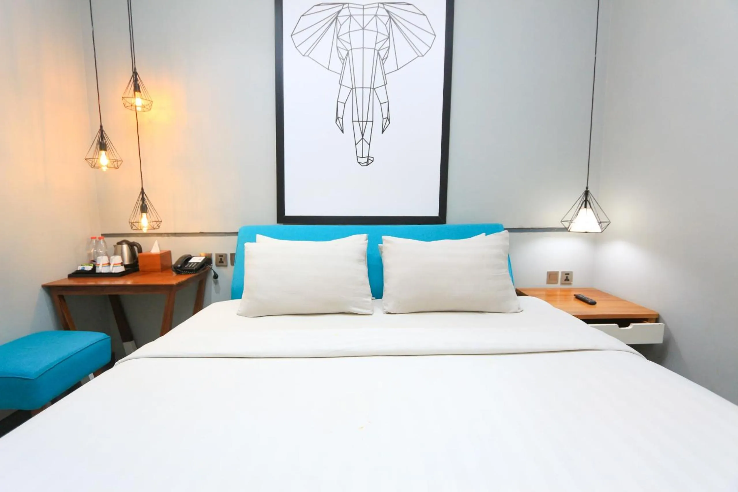 Bed in Hotel Dafam Wonosobo