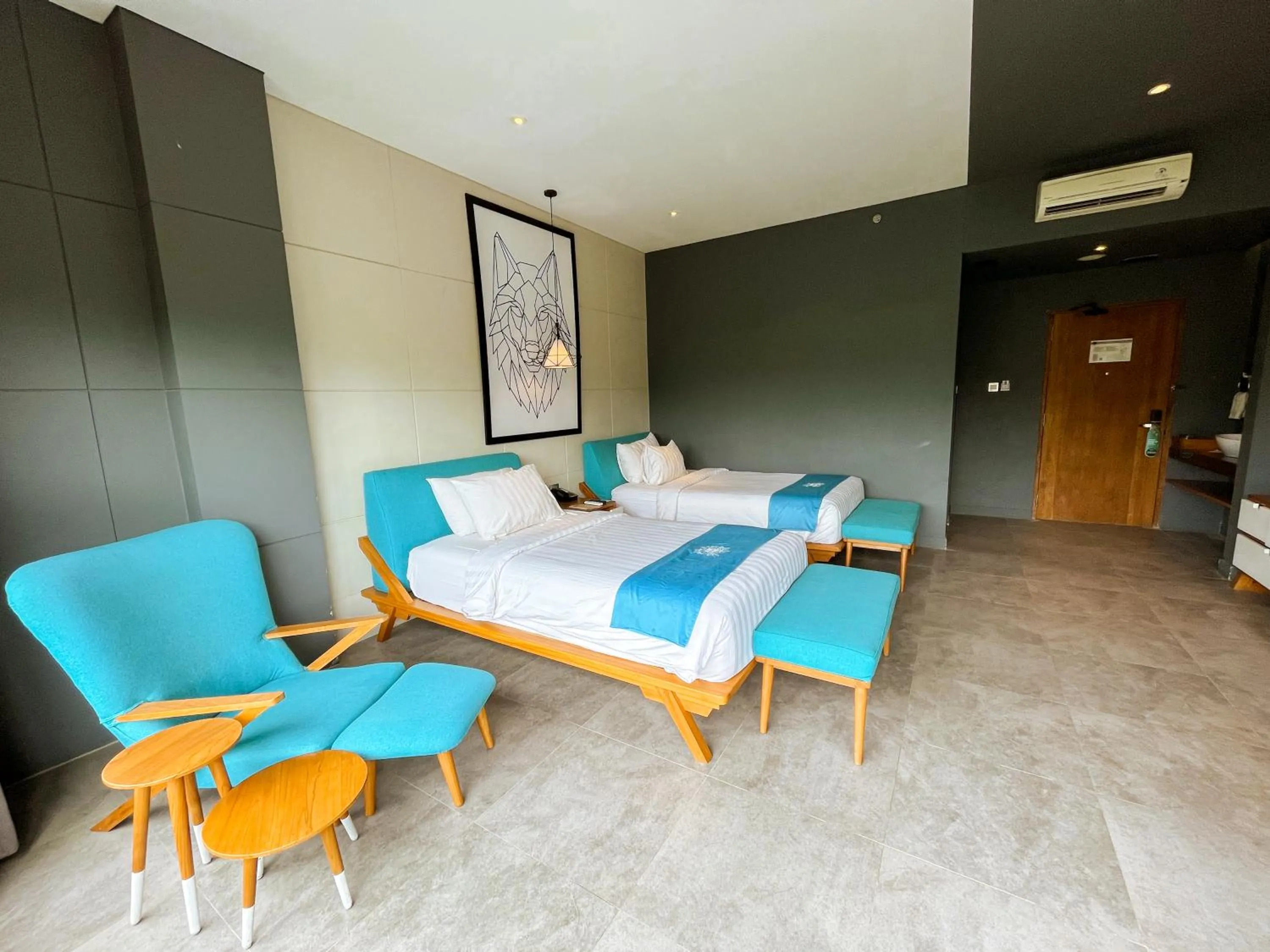 Bed in Hotel Dafam Wonosobo