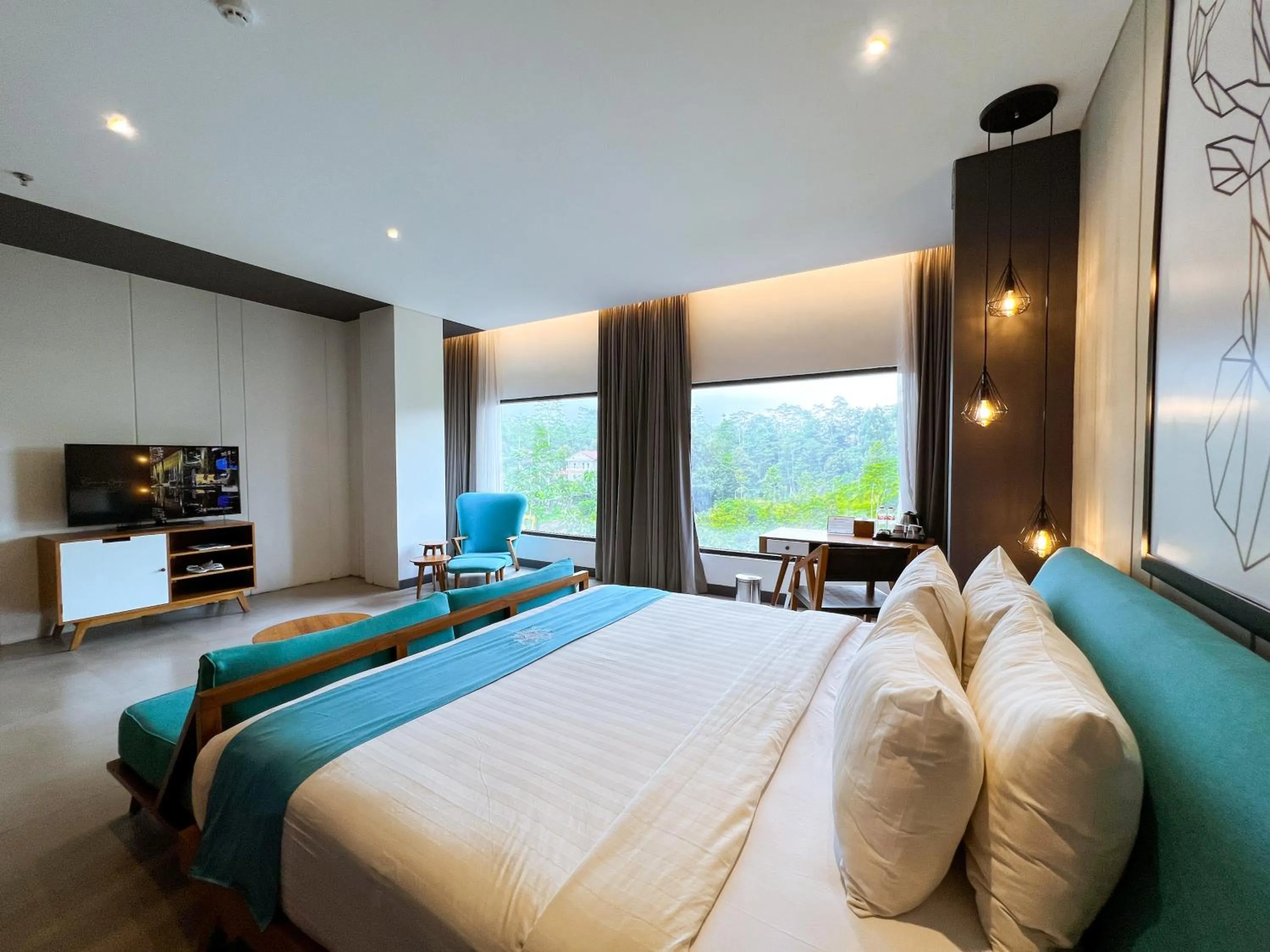 Bed in Hotel Dafam Wonosobo