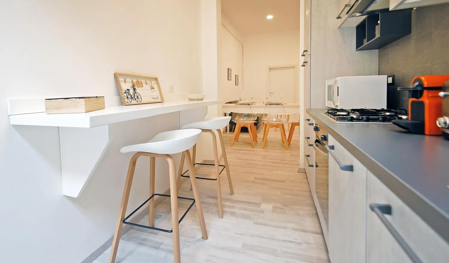 Kitchen or kitchenette in Pompeo Magno White Luxury Apartment