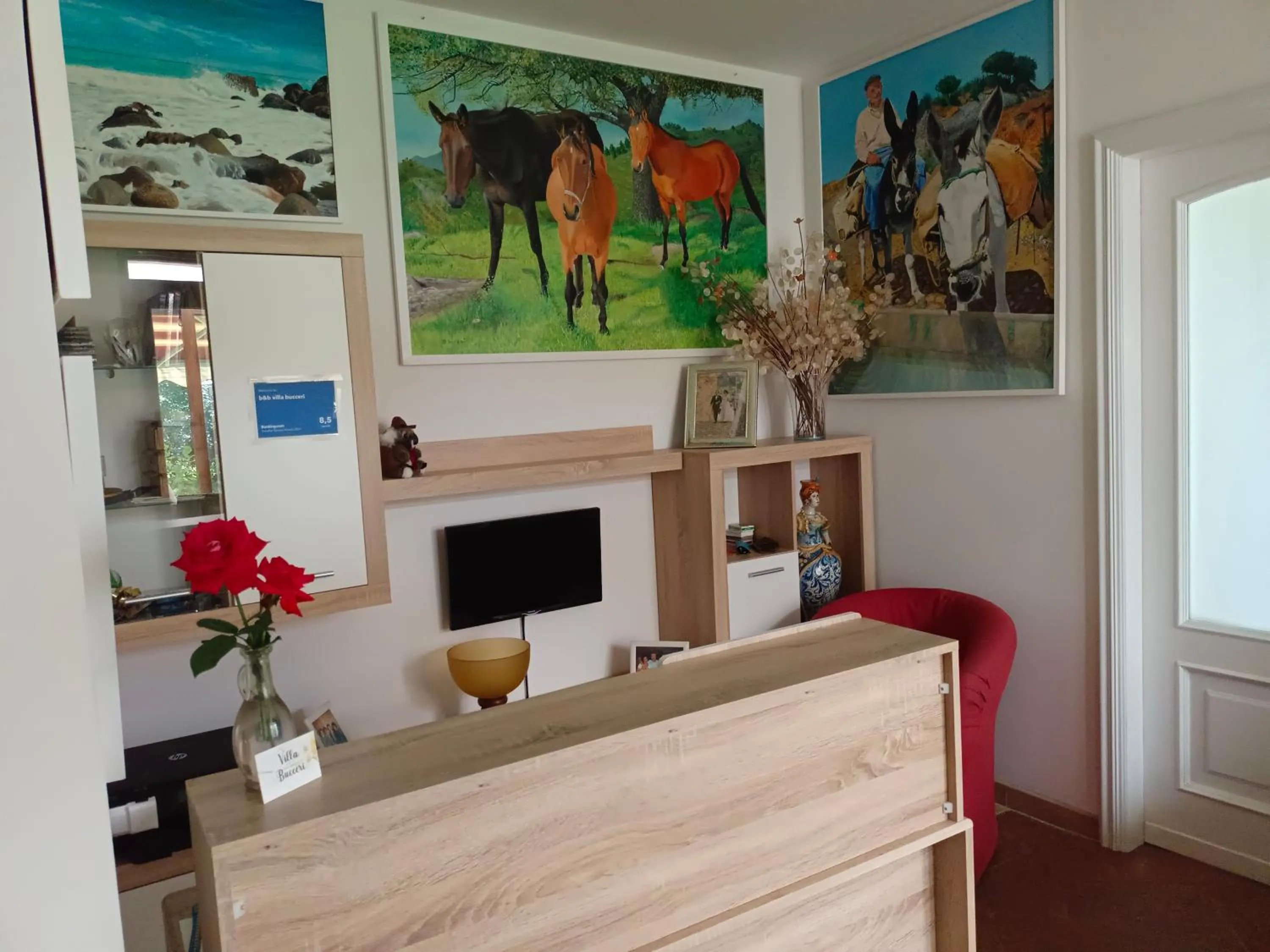 Lobby or reception in B&B Villa Bucceri