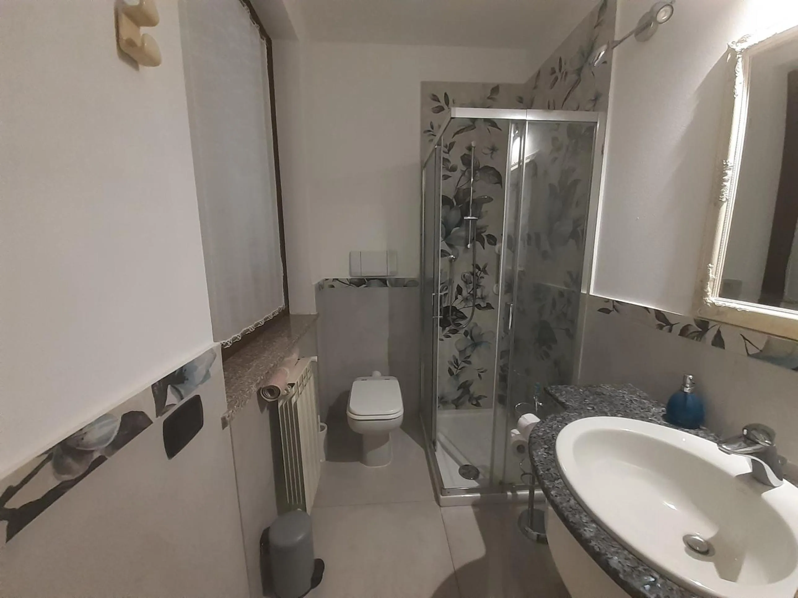 Shower in B&B Villa Bucceri