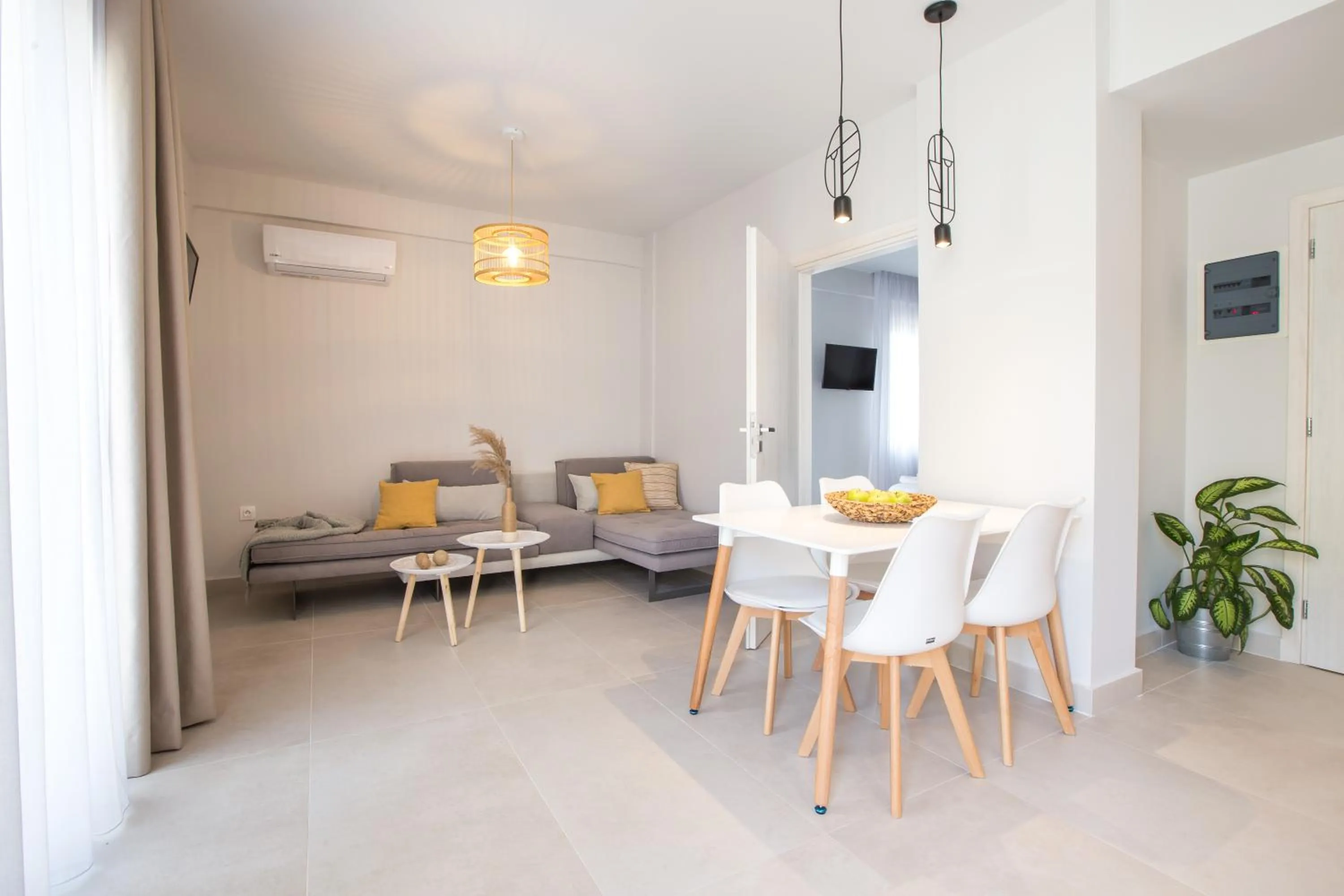 Seating area in Calmare suites