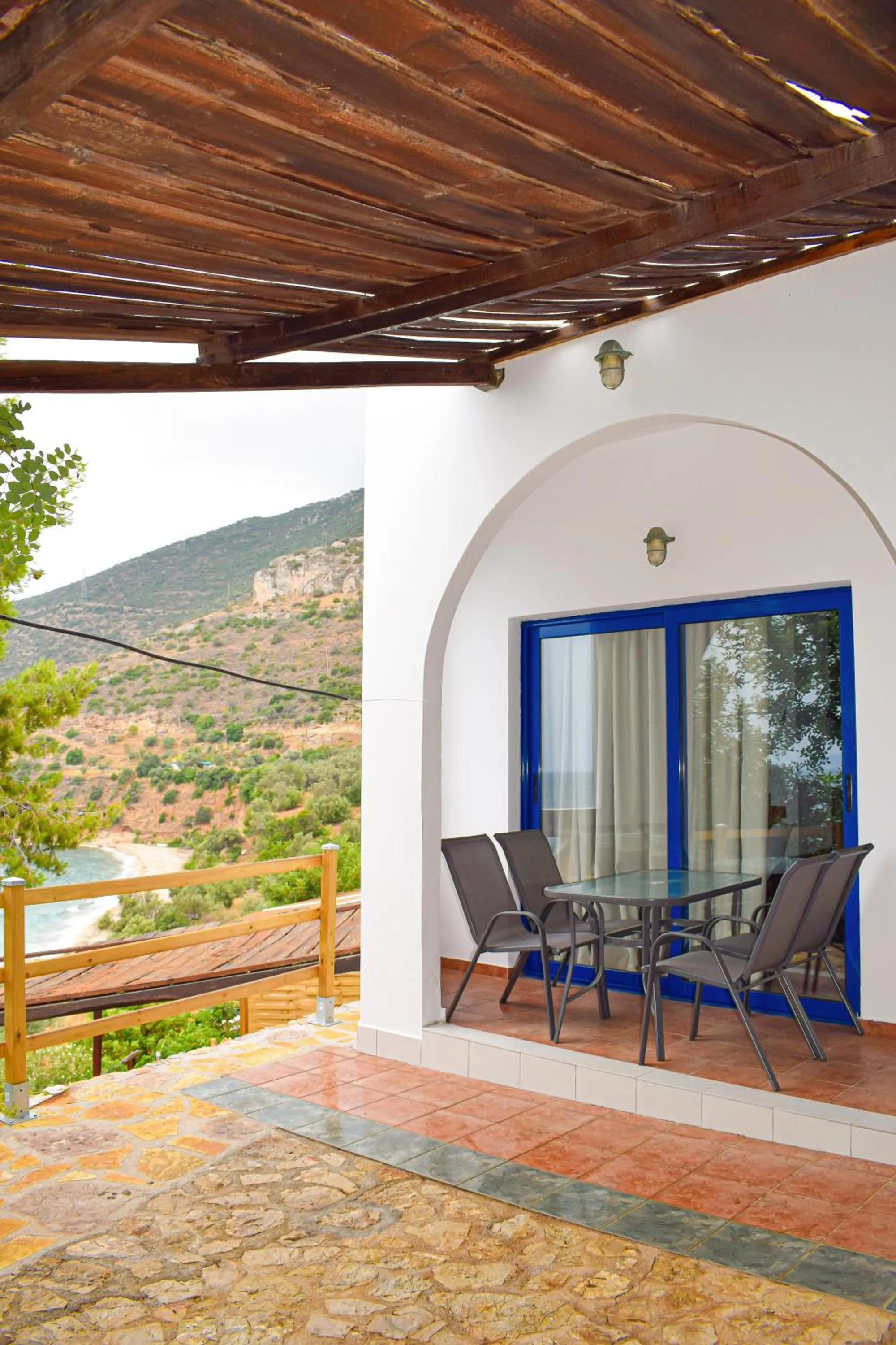 Patio in Muses seaside Villas