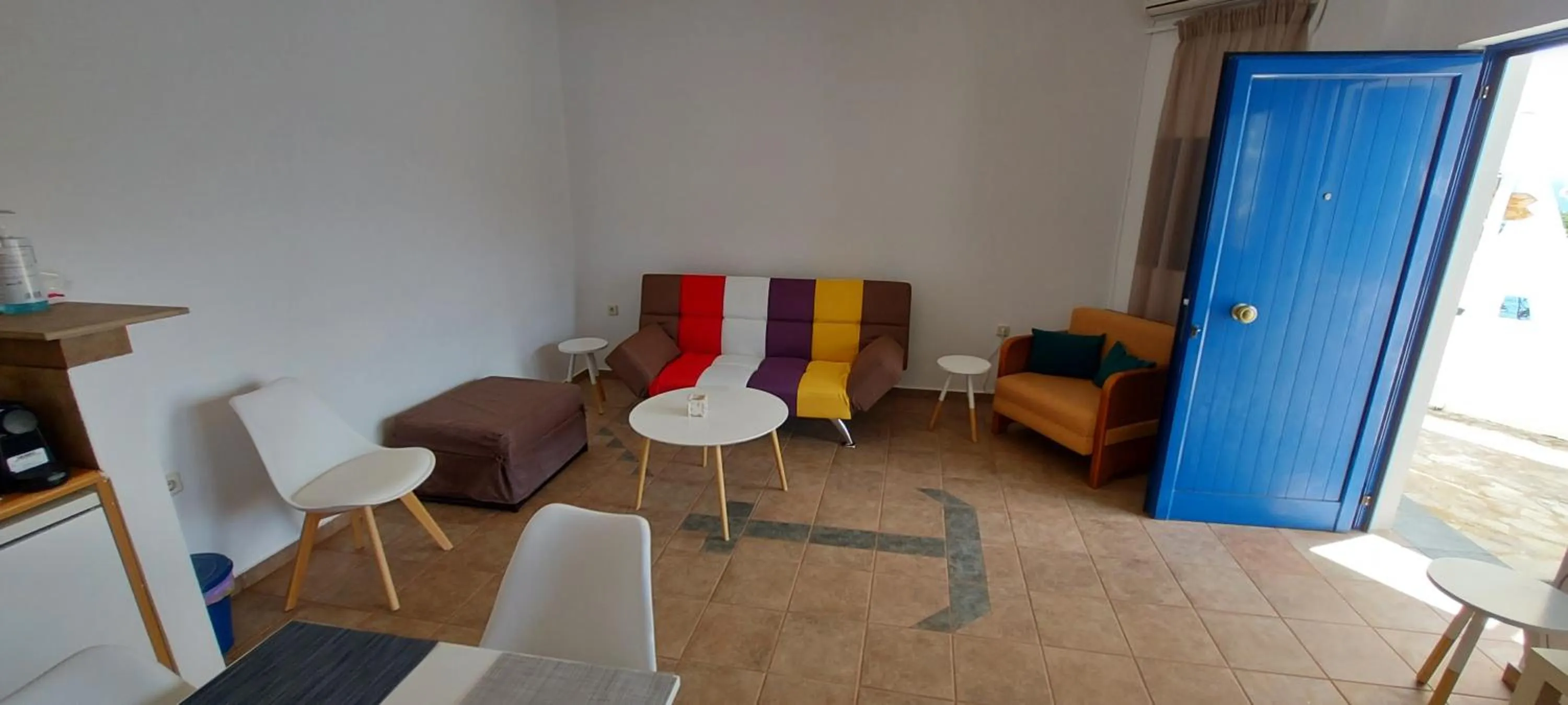 Living room in Muses seaside Villas