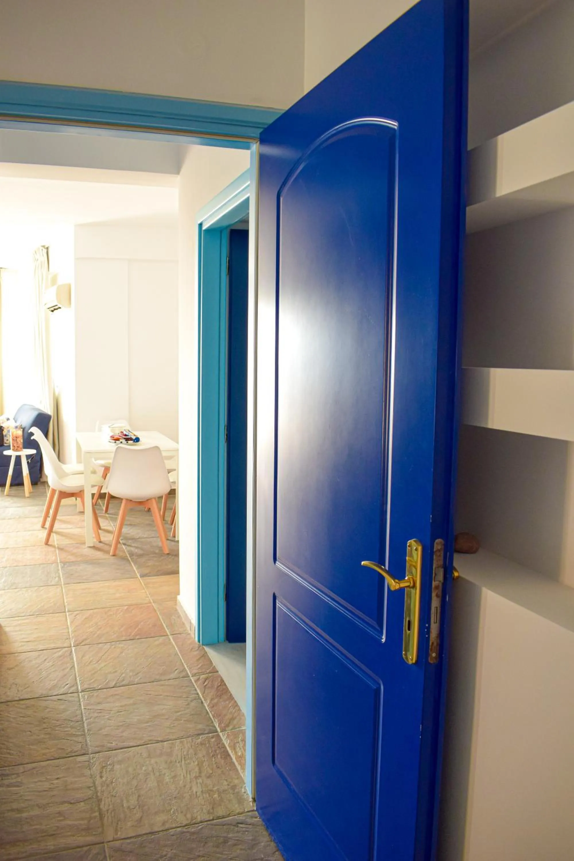 Dining area in Muses seaside Villas