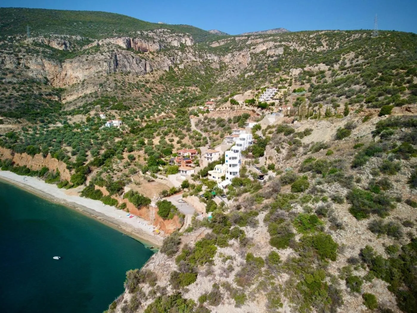 Beach in Muses seaside Villas