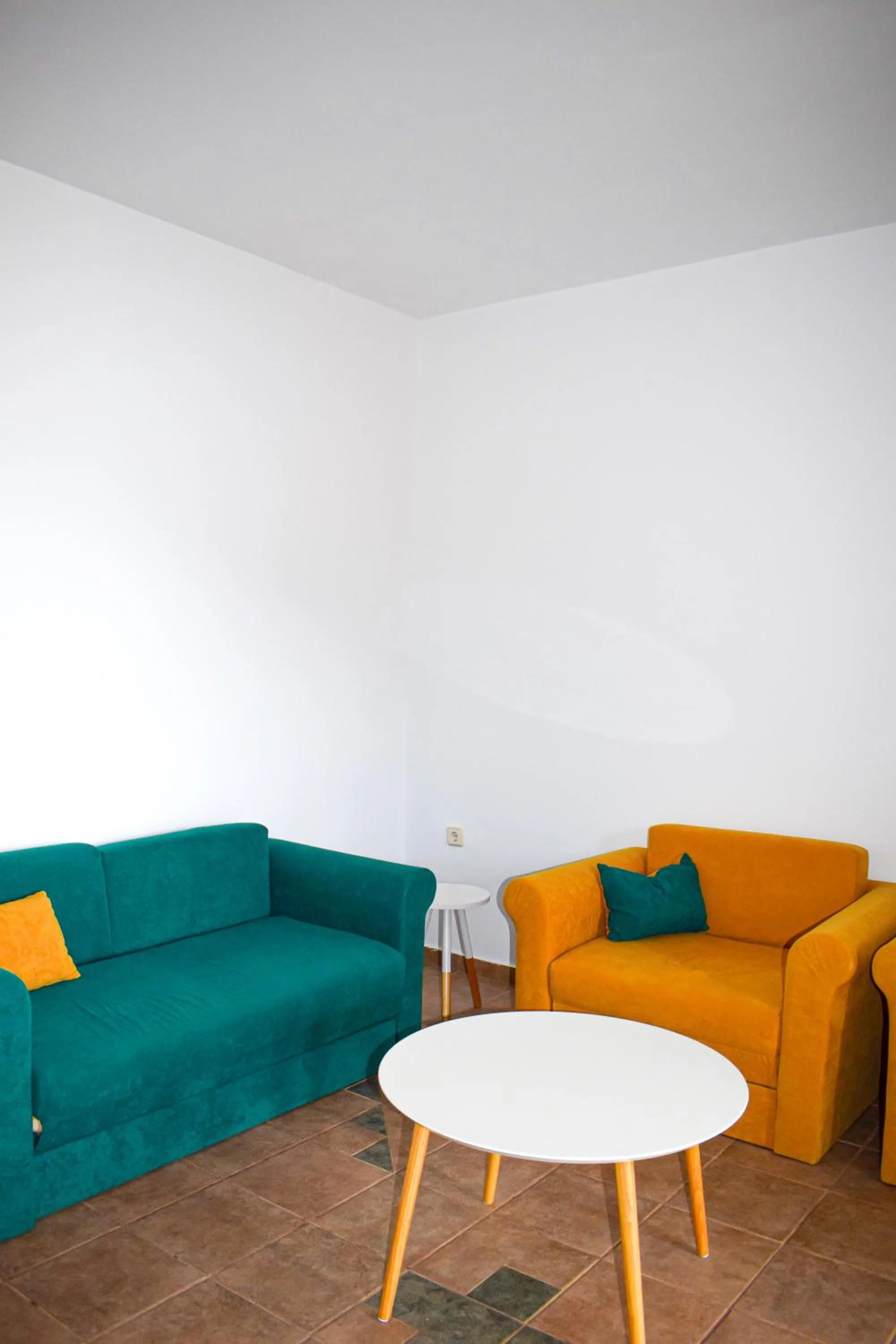 Living room in Muses seaside Villas