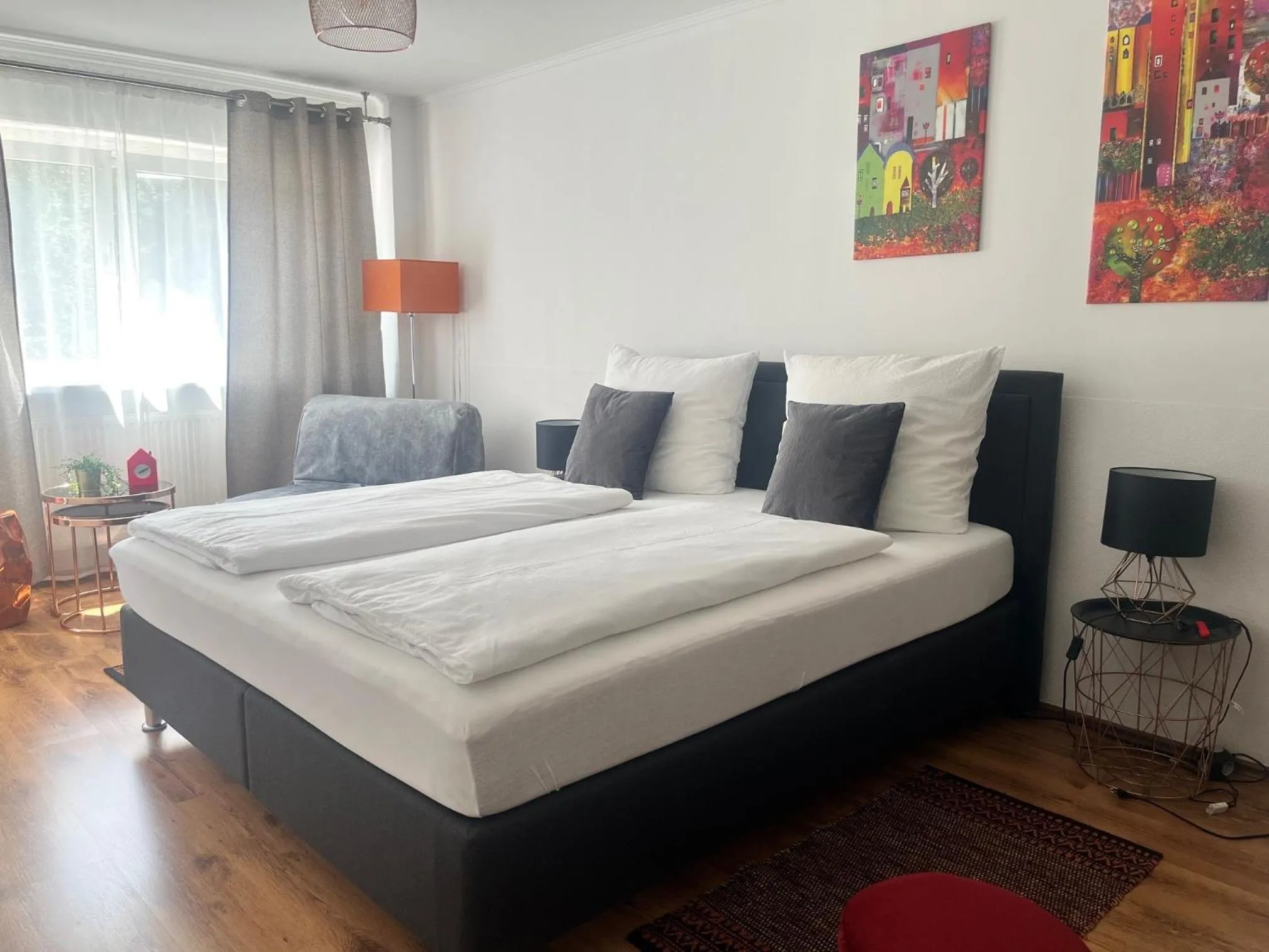 Photo of the whole room, Bed in Hotel am Hafen