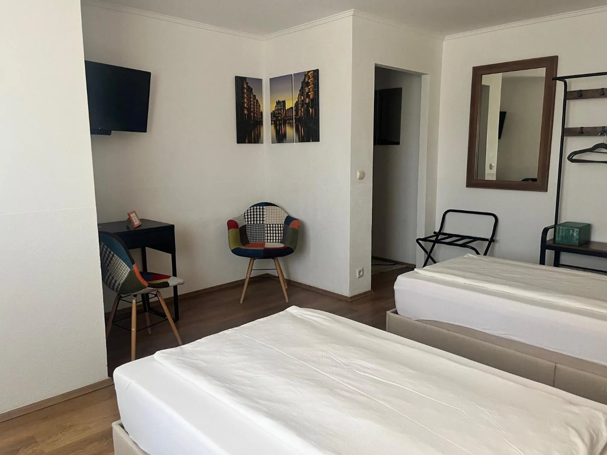 Photo of the whole room, Bed in Hotel am Hafen