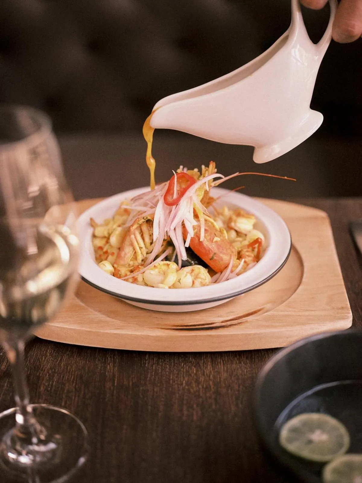 Food close-up in CIRQA - Relais & Châteaux