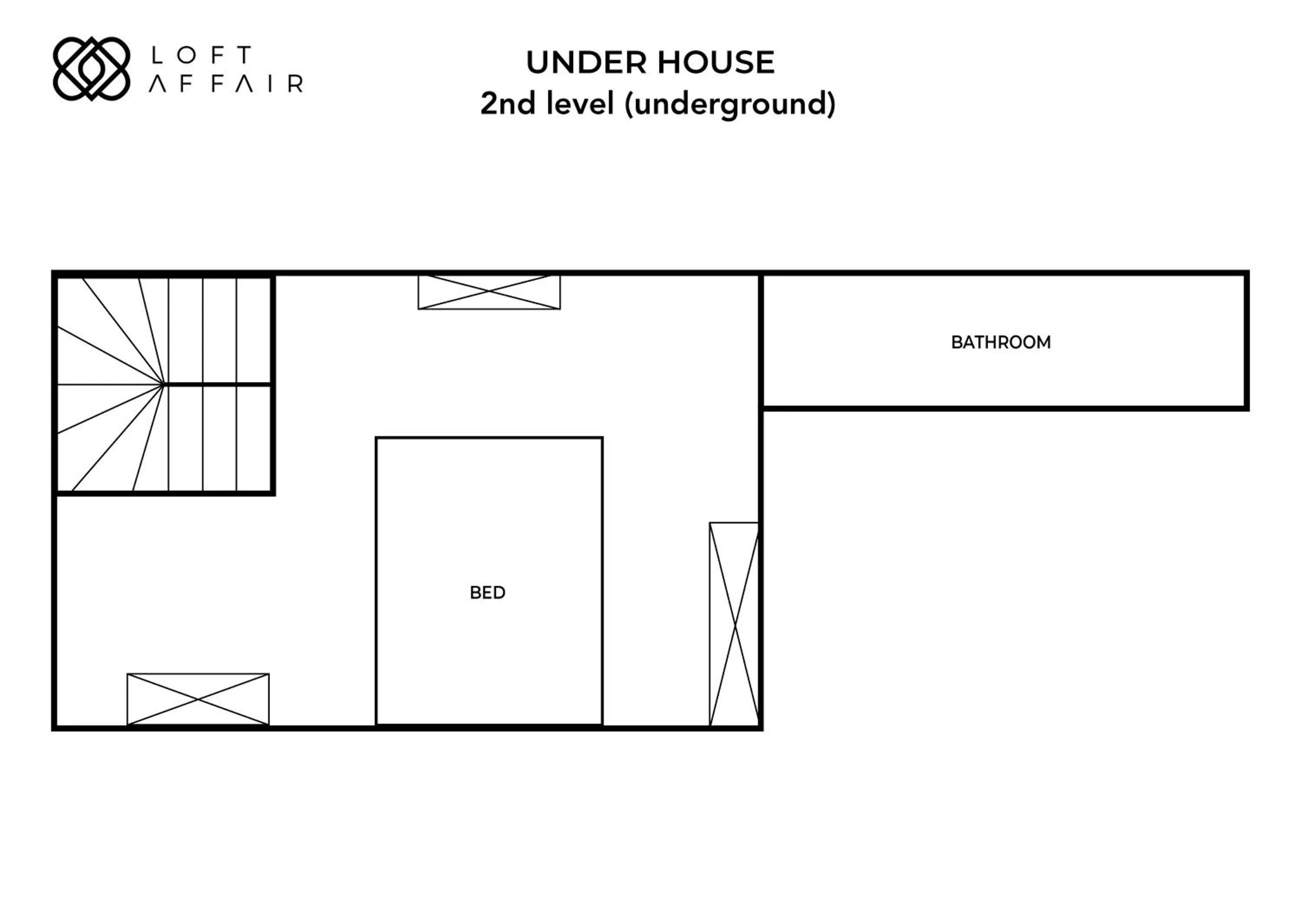 Floor plan in House of Loft Affair - LoftAffair Collection