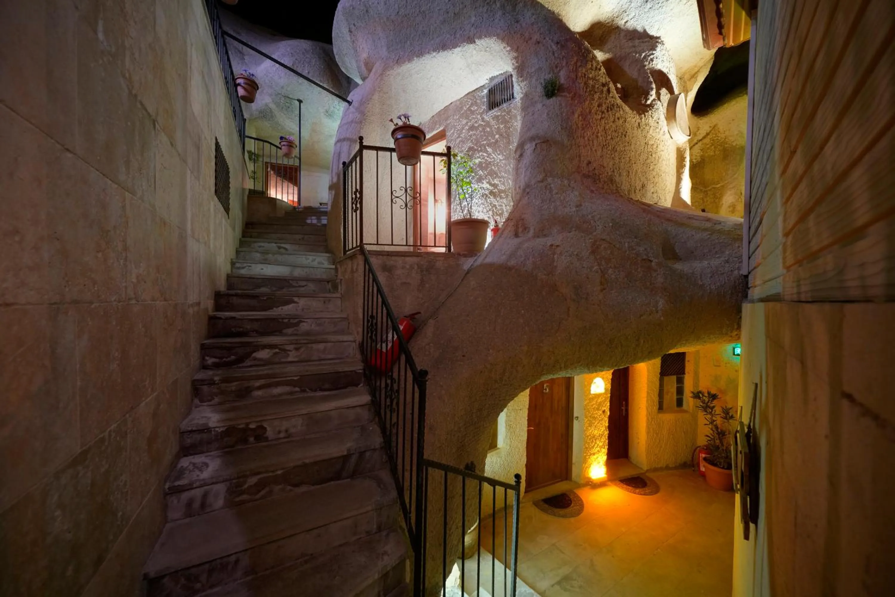 Inner courtyard view in Adelya Cave Hotel