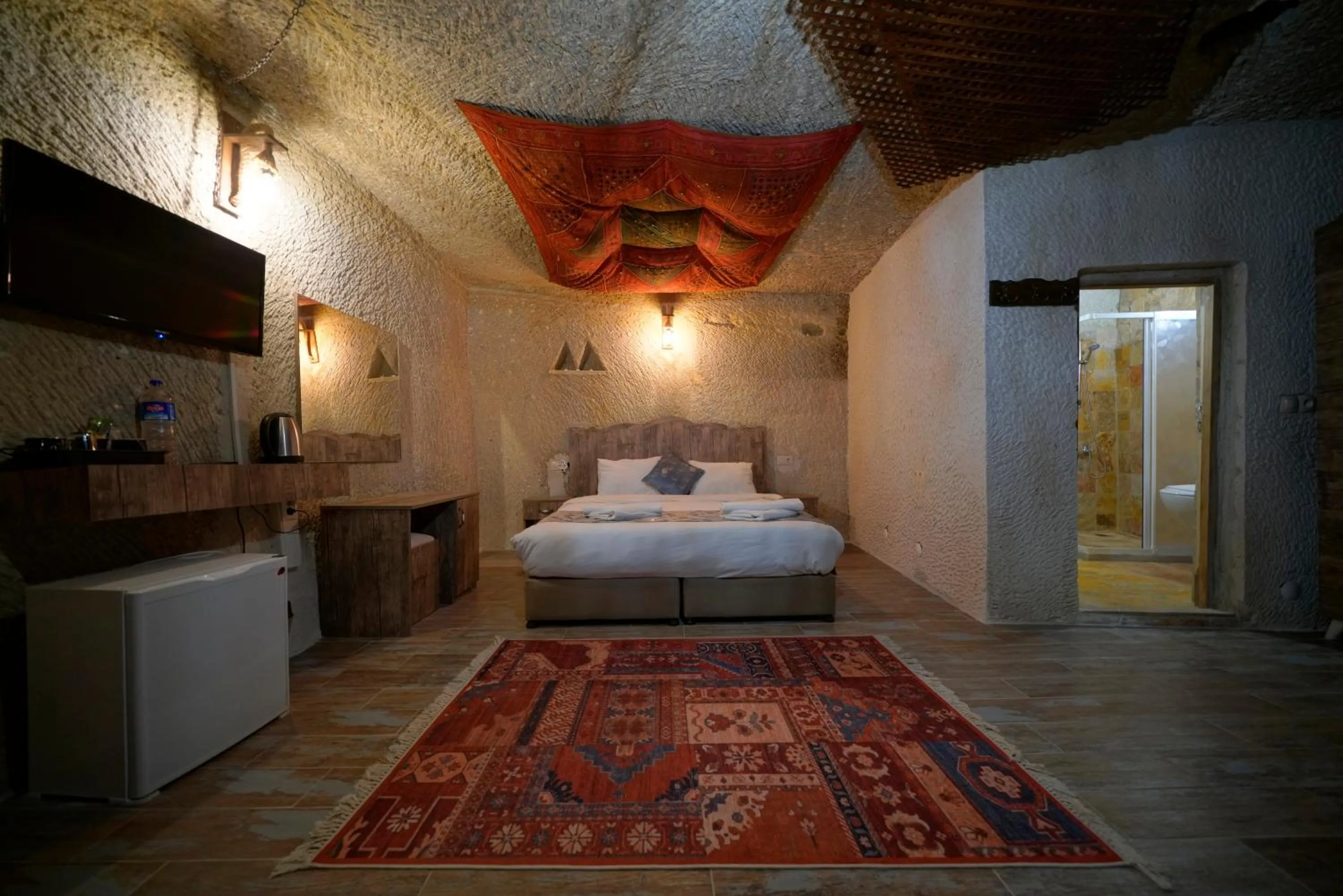 Bed in Adelya Cave Hotel