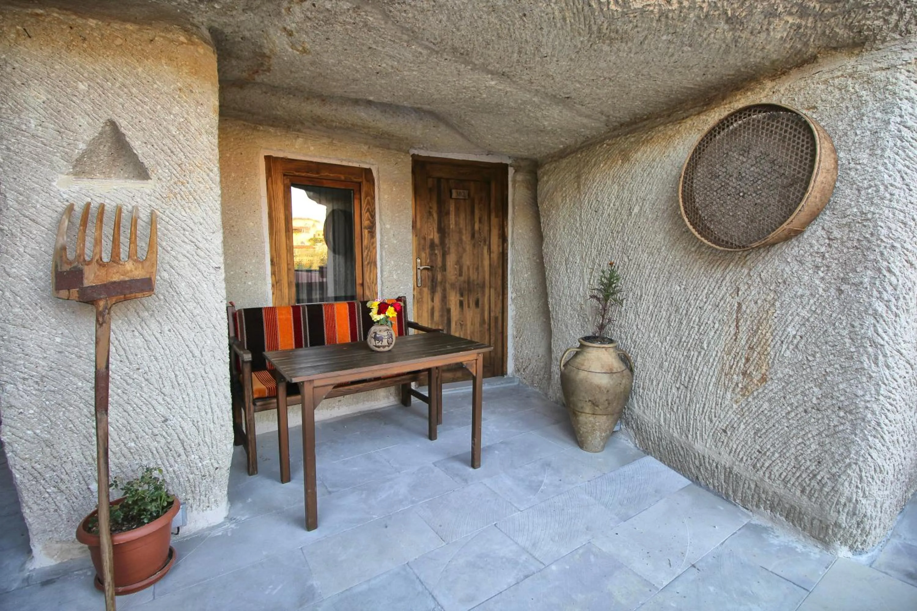 Patio in Adelya Cave Hotel