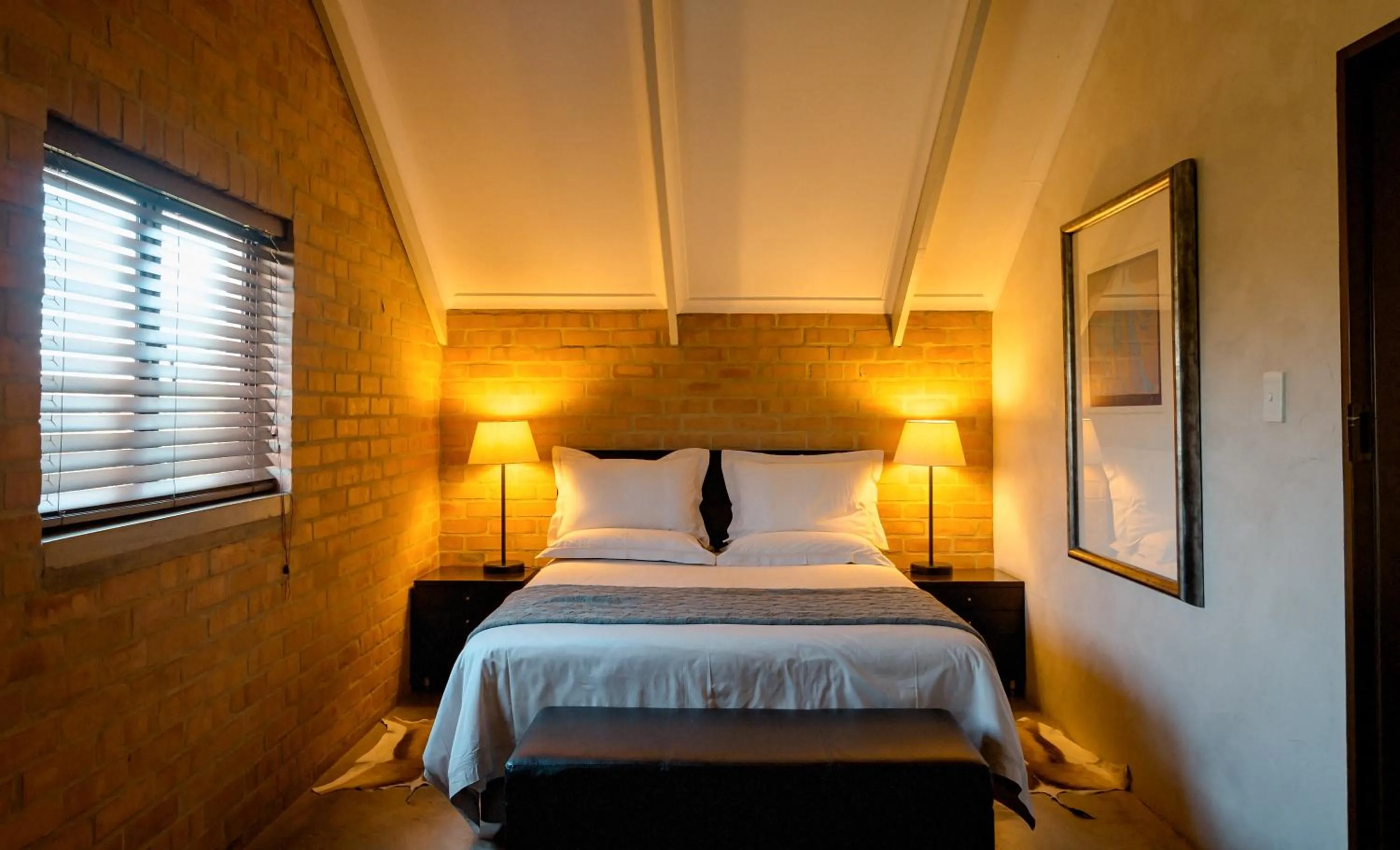 Bed in Twin Rivers Bed and Breakfast