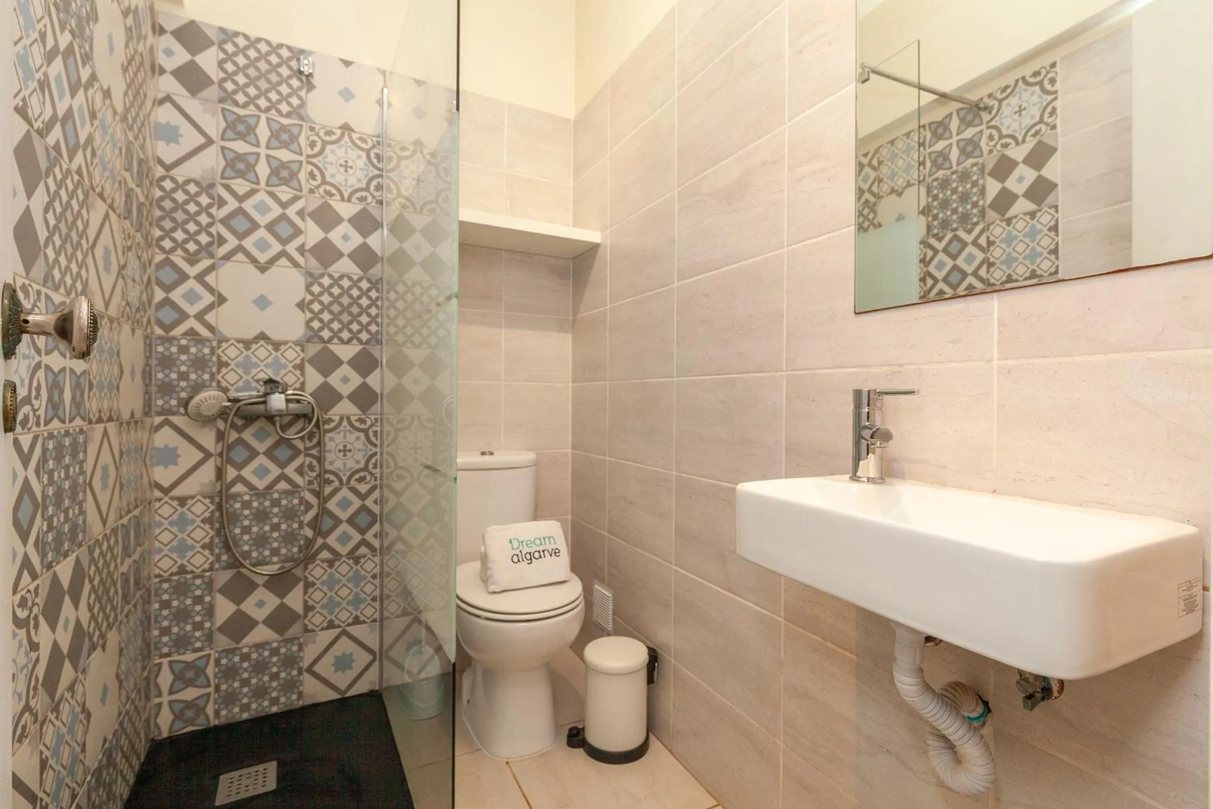 Shower in Lagos Center Apartment