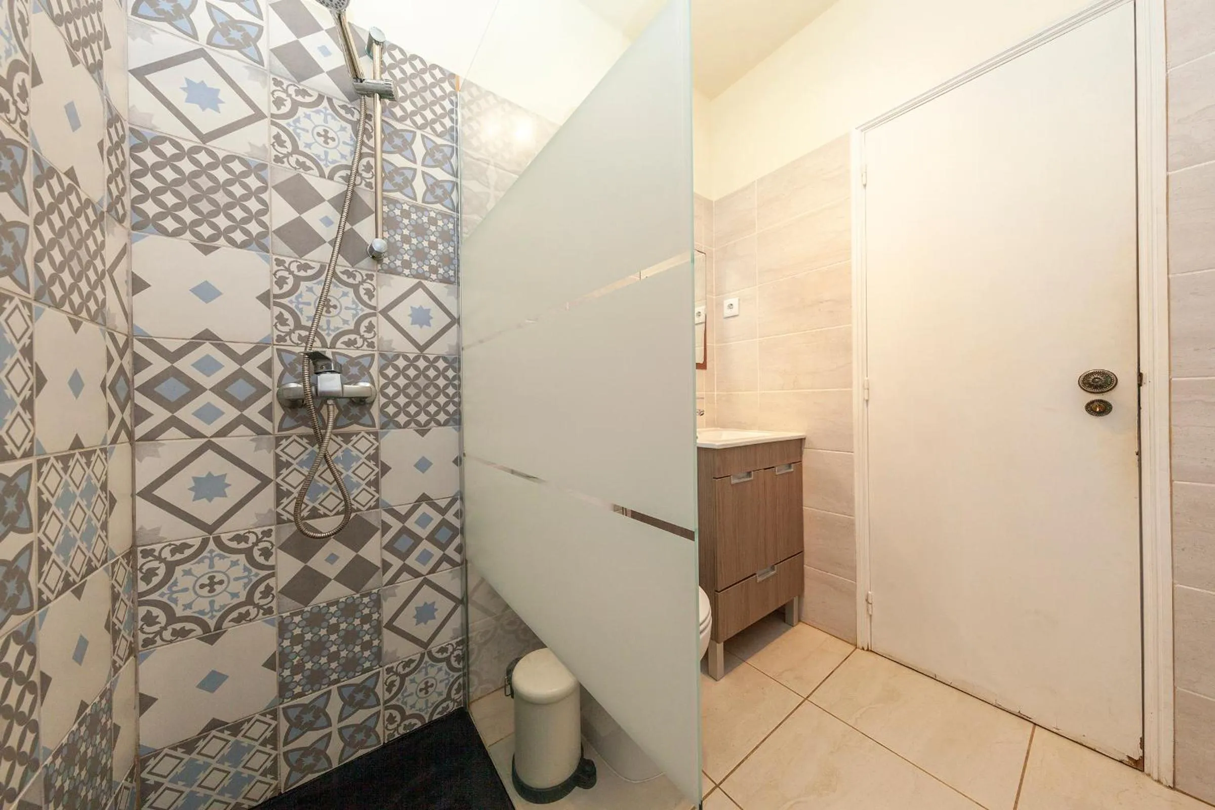 Shower in Lagos Center Apartment
