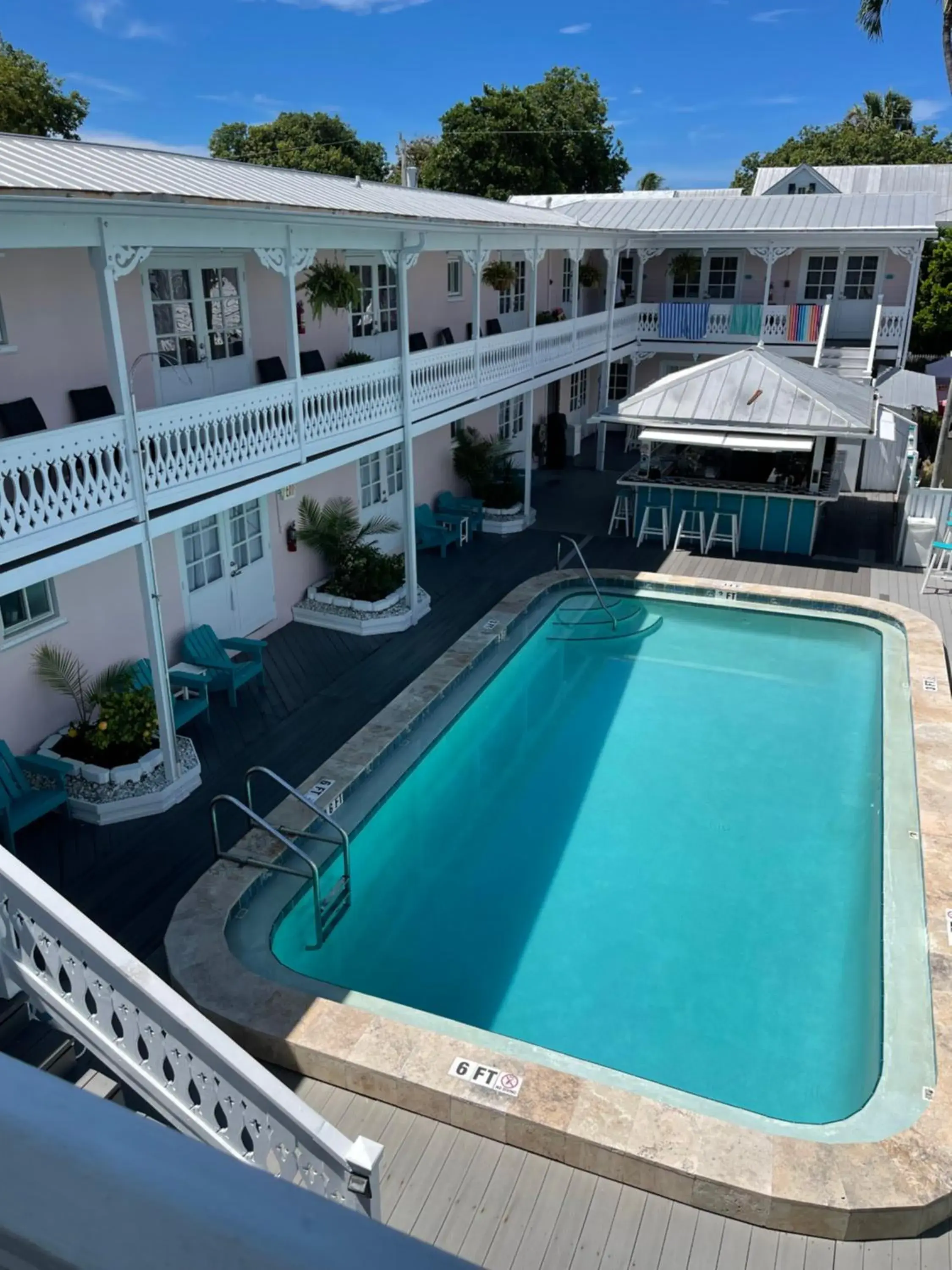 Pool view in The Palms Hotel Pool view in The Palms Hotel