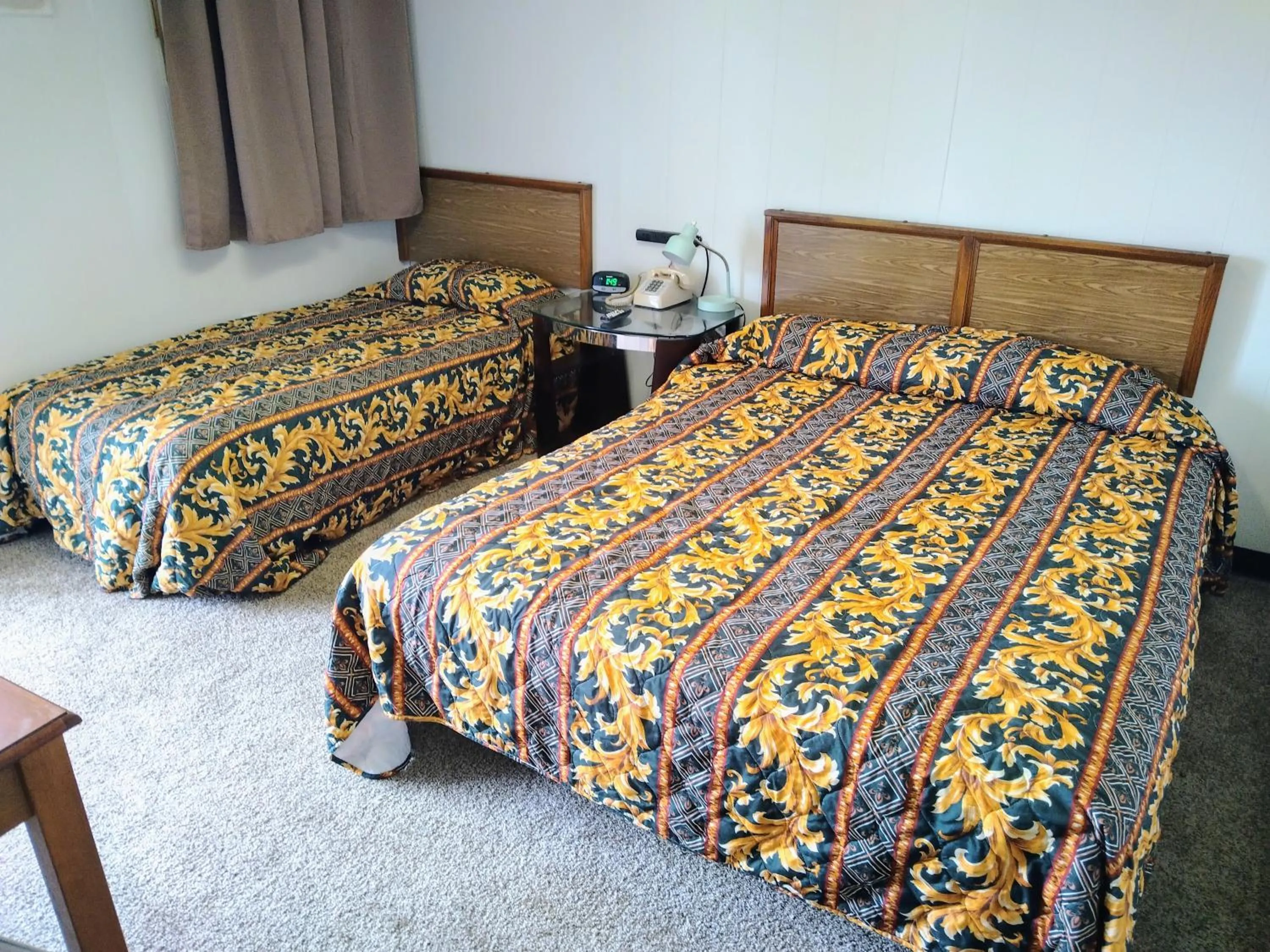 Bed in Davis Motel