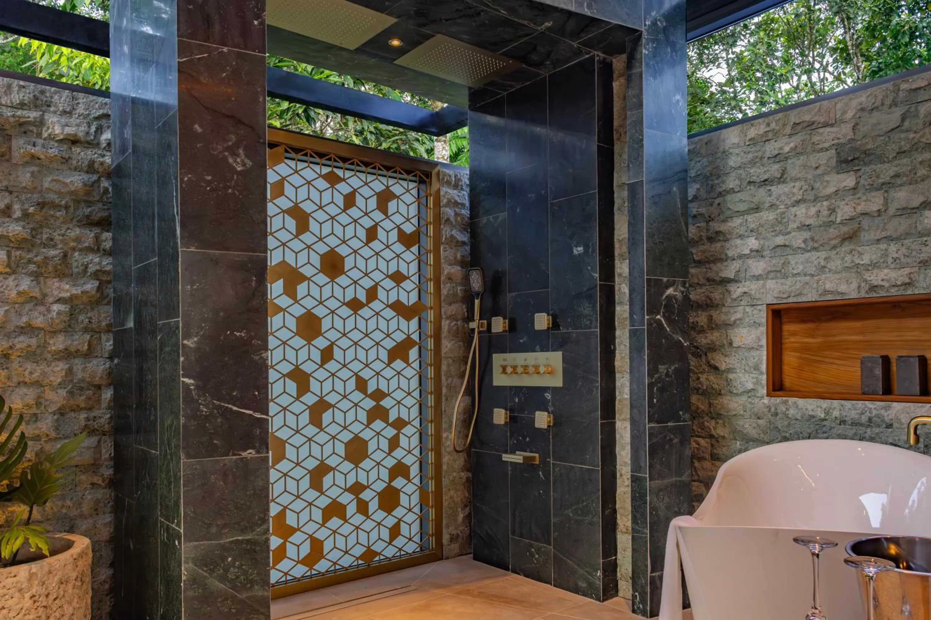 Bathroom in Noah's Forest Hotel by Tifakara