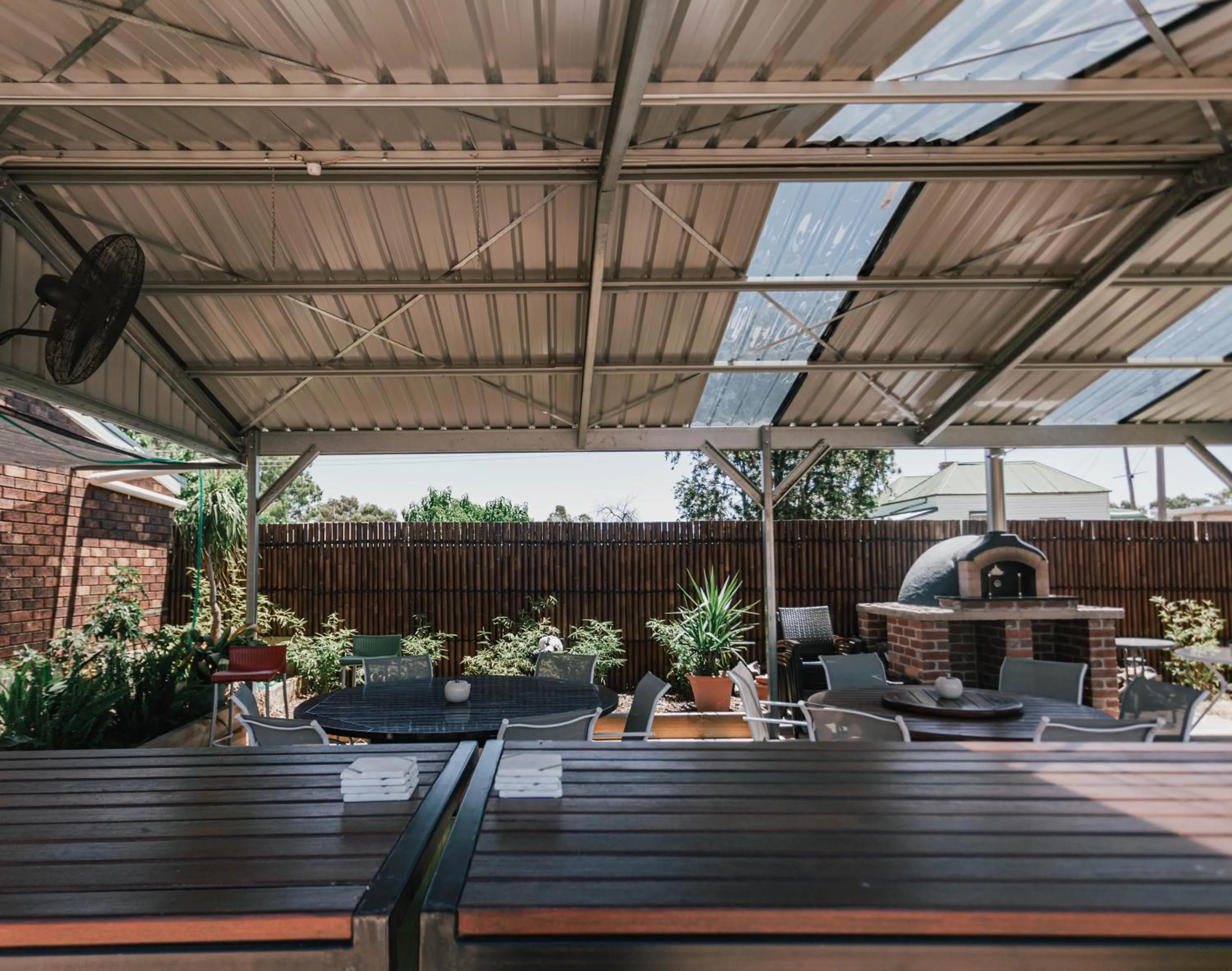 Seating area in Donald Motor Lodge
