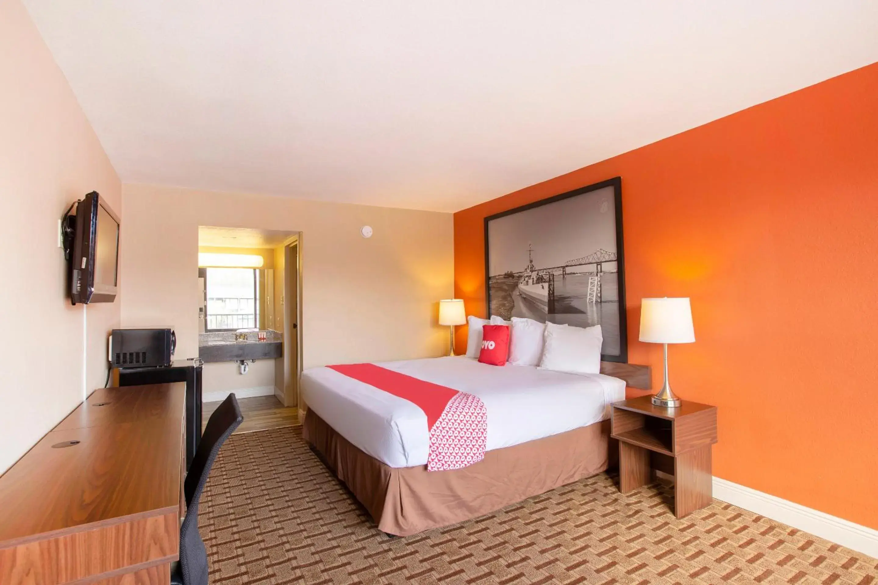 Bedroom, Bed in OYO Hotel Port Allen LA I-10 West Bedroom, Bed in OYO Hotel Port Allen LA I-10 West