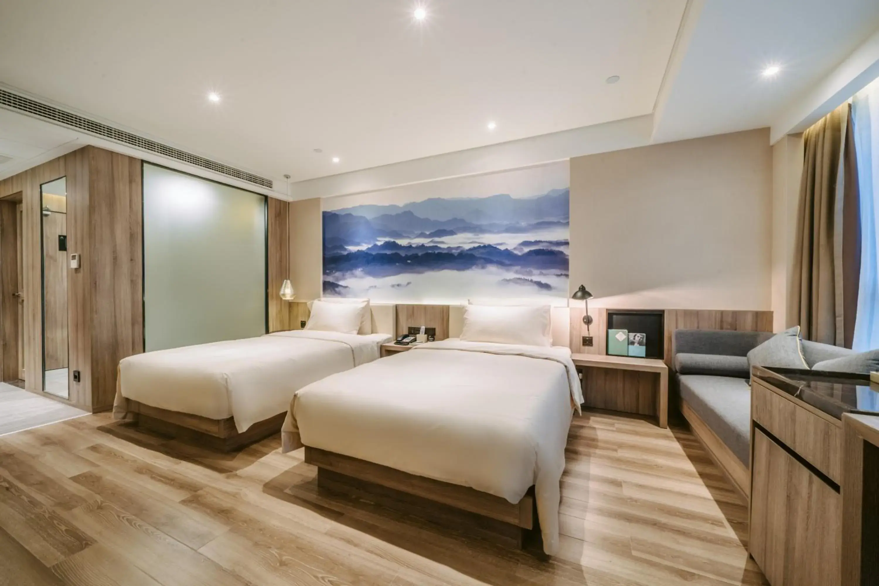 Bed in Atour Hotel Changsha Lugu Branch Bed in Atour Hotel Changsha Lugu Branch