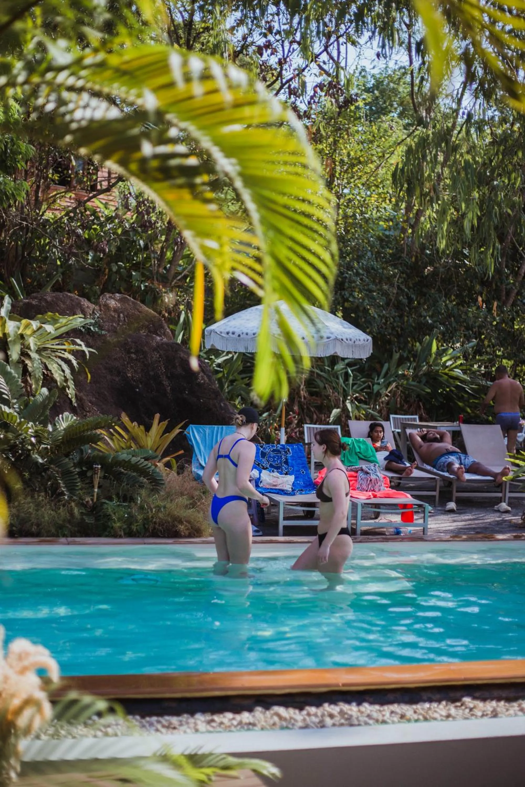 Swimming pool in Roost Glamping - SHA Certified