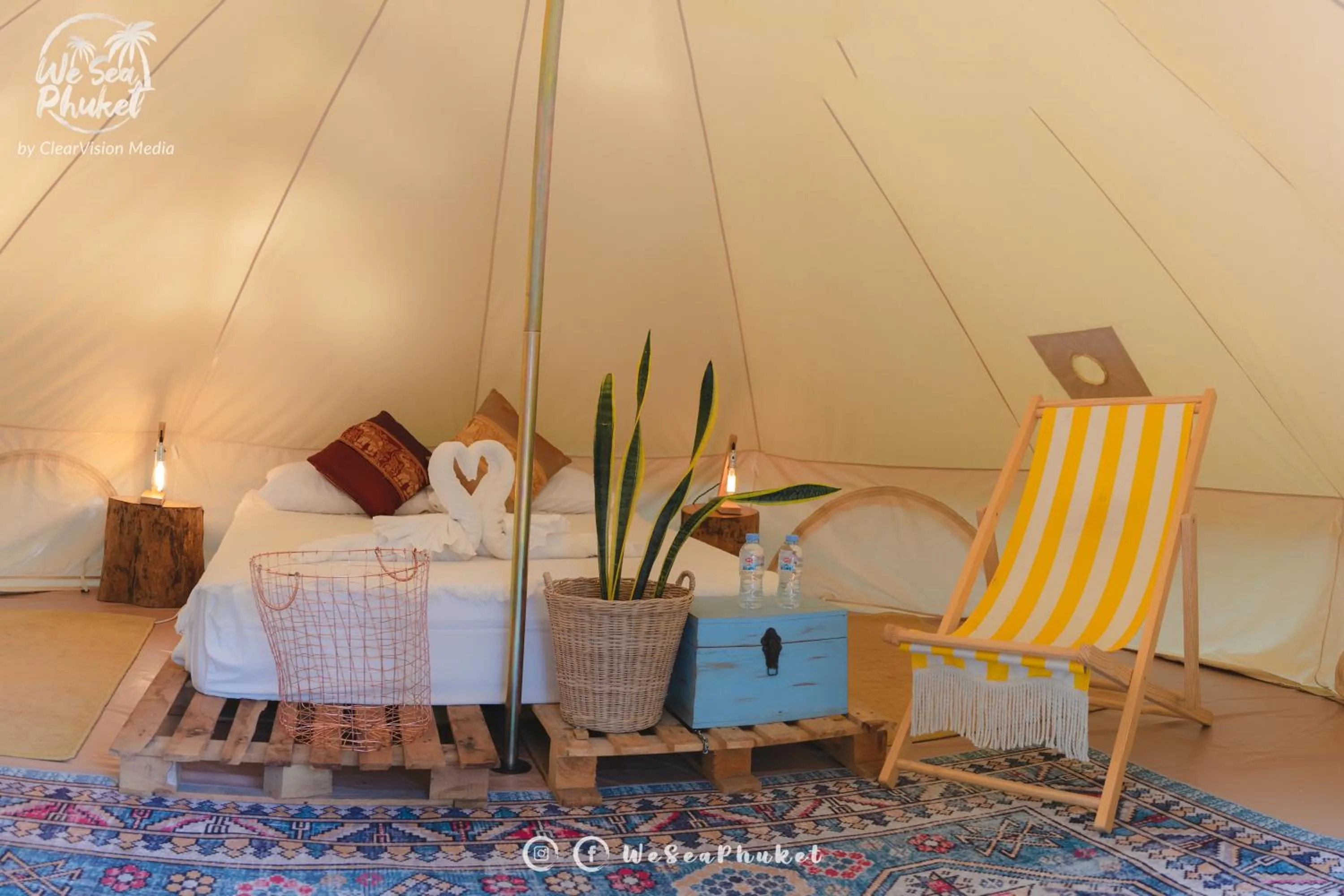 Bed in Roost Glamping - SHA Certified