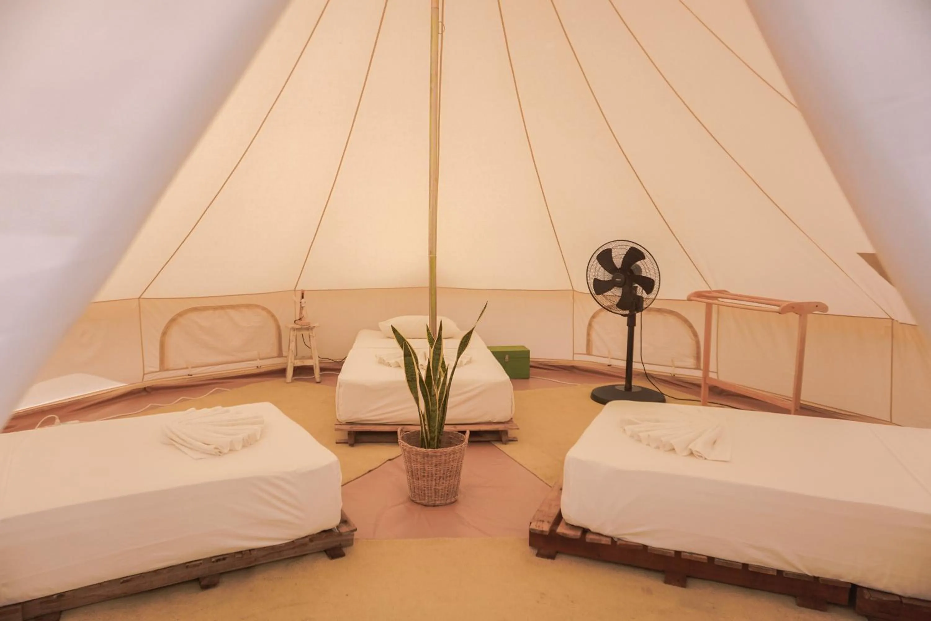 Bed in Roost Glamping - SHA Certified