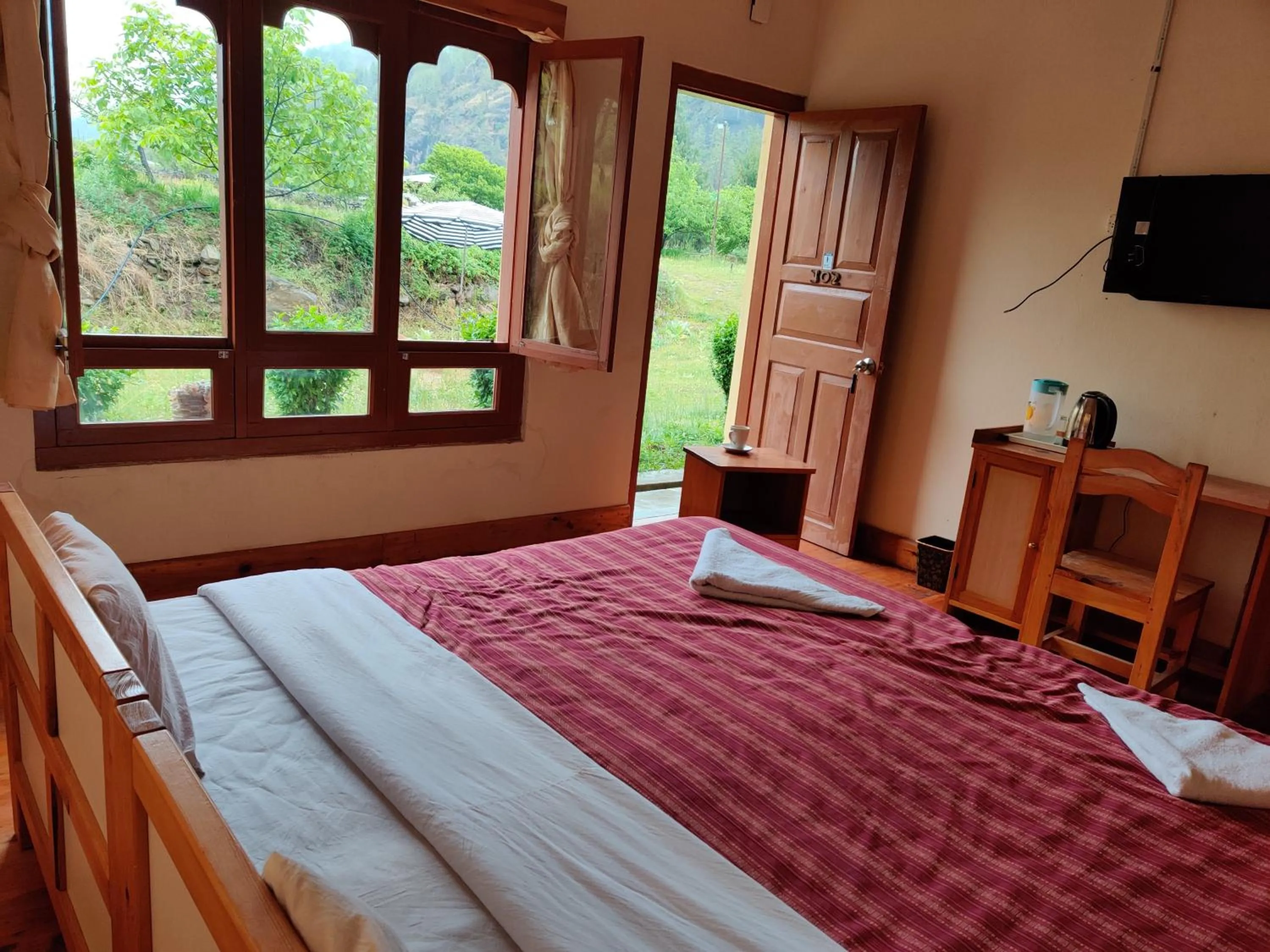 Bed in Nirvana Lodge