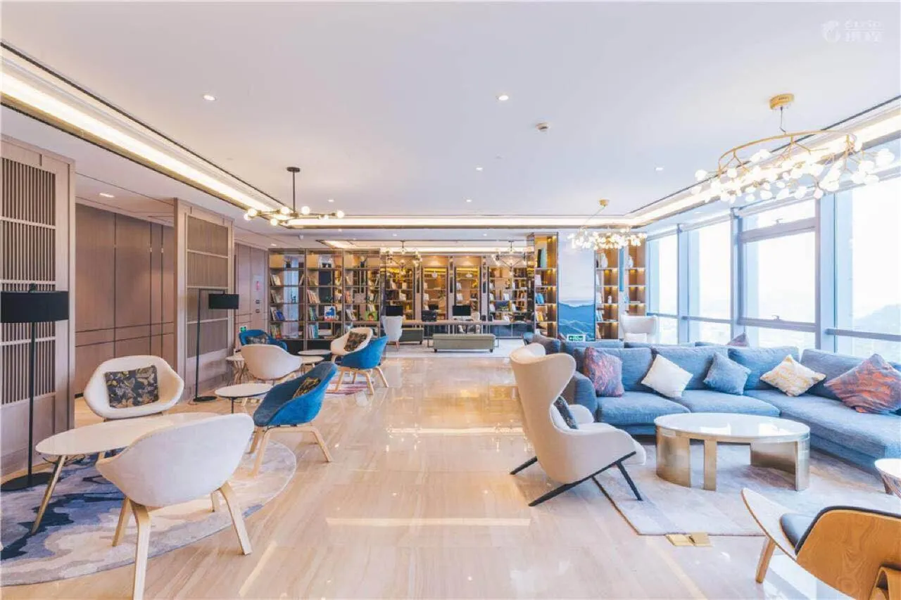 Lounge or bar in Atour Hotel Taizhou Linhai Branch