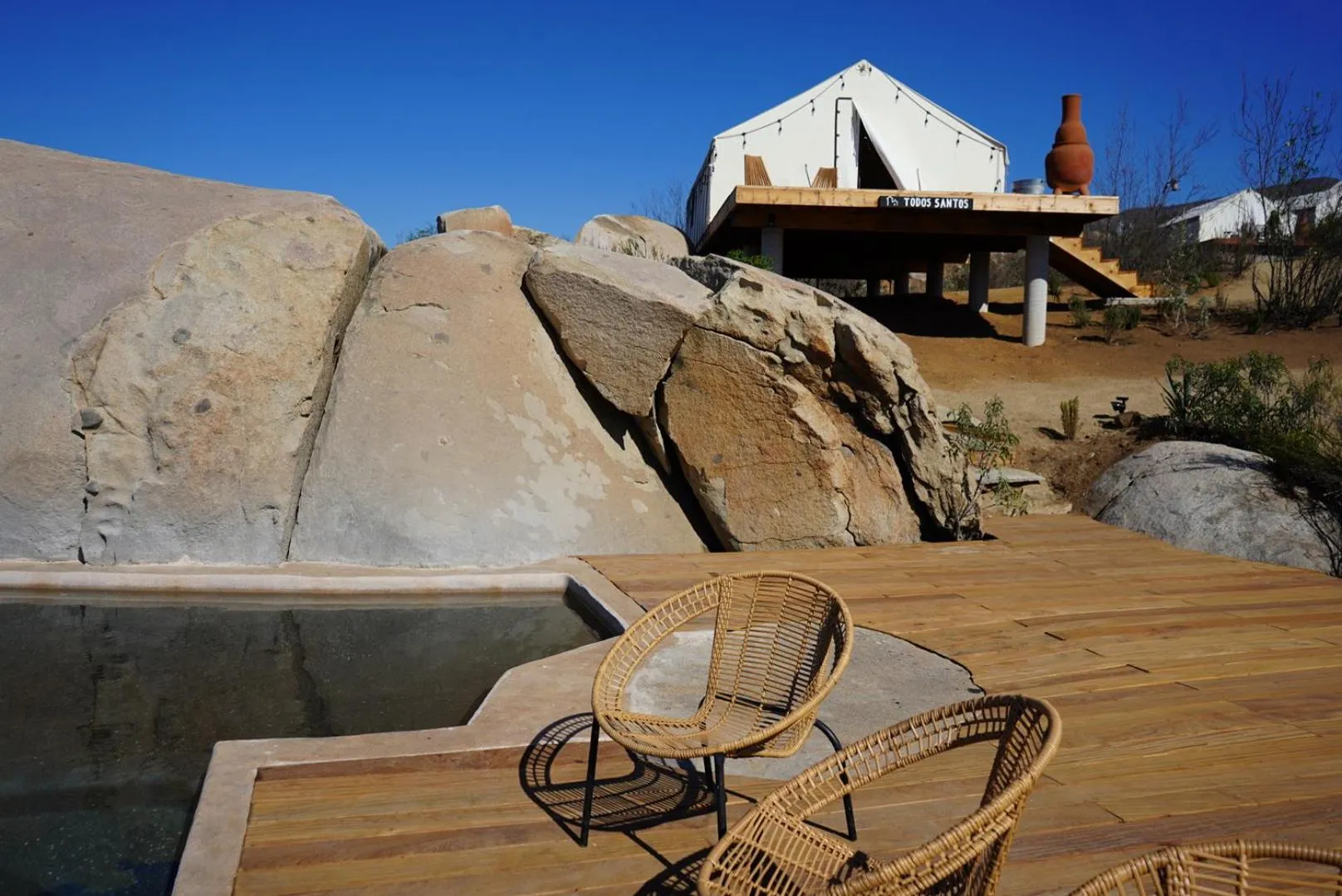 Pool view in Casa Misiones Glamping