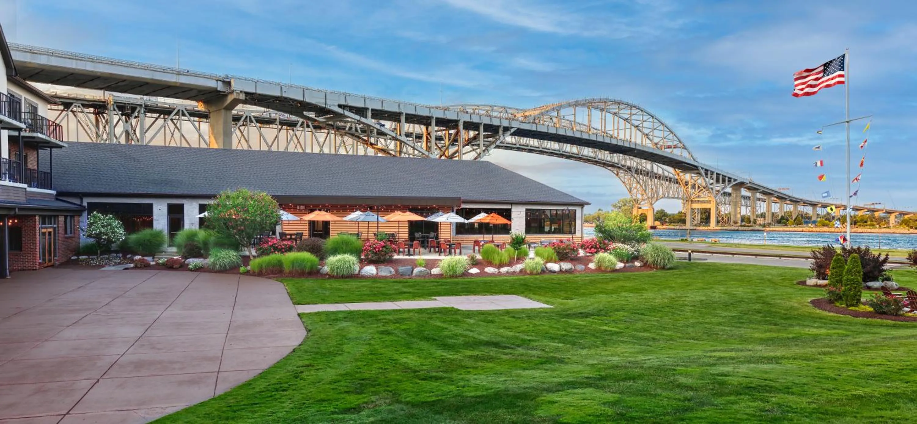 Patio in DoubleTree by Hilton Port Huron