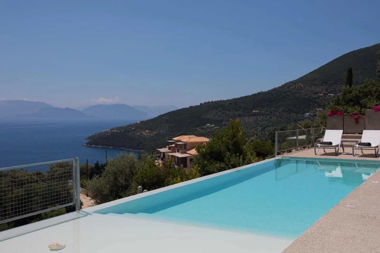 Pool view in Villa Fyki