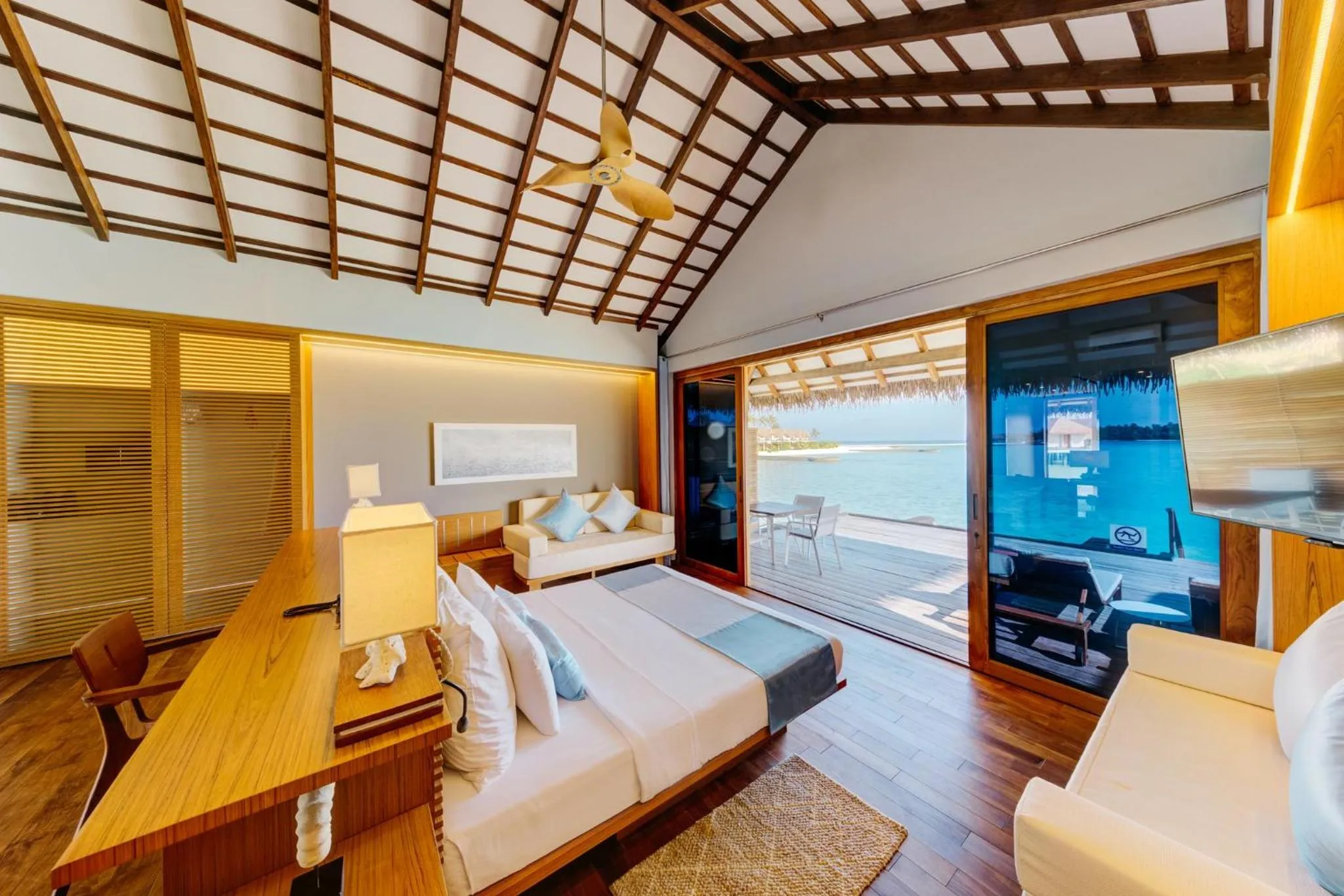 Bedroom, Bed in Cinnamon Velifushi Maldives - Free One-Way Speedboat and 02 Kids Under 12 Stay & Dine Free