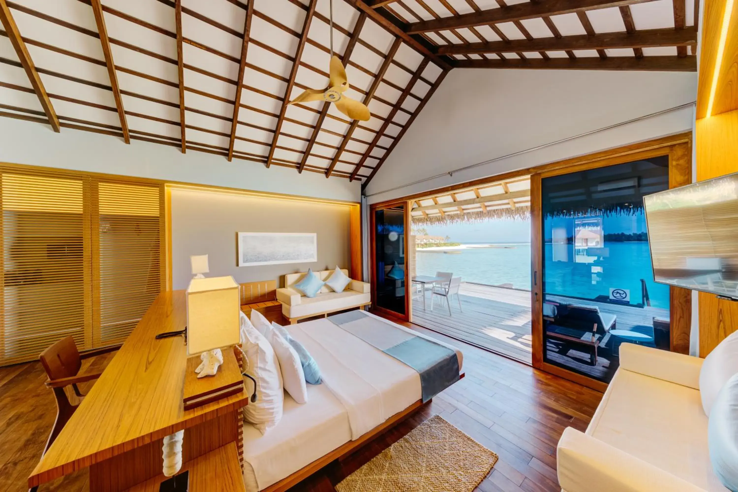 Photo of the whole room, Bed in Cinnamon Velifushi Maldives - Free One-Way Speedboat and 02 Kids Under 12 Stay & Dine Free Photo of the whole room, Bed in Cinnamon Velifushi Maldives - Free One-Way Speedboat and 02 Kids Under 12 Stay & Dine Free