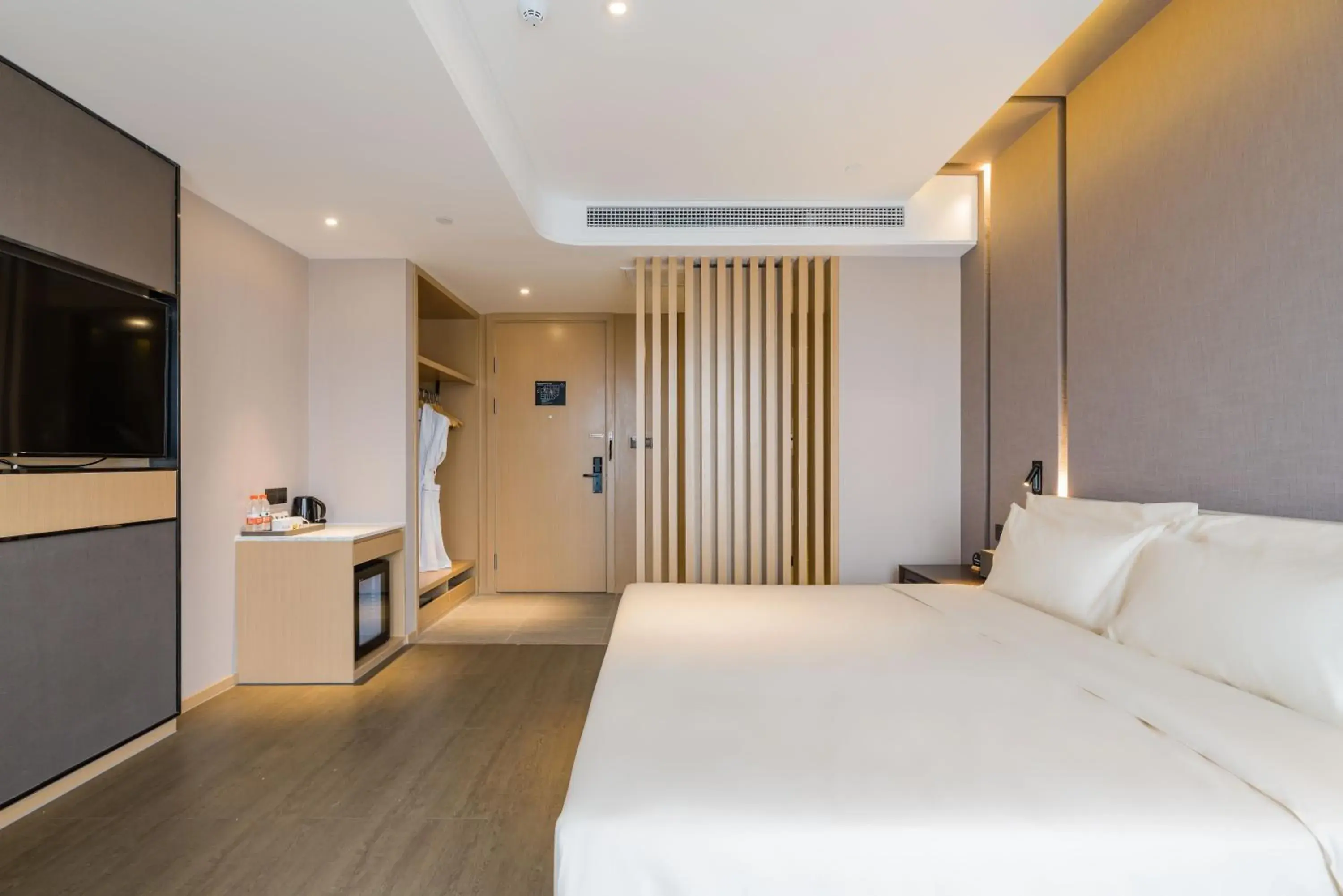 Bed in Atour Hotel Ningbo High-tech Zone Jiangnan Road Bed in Atour Hotel Ningbo High-tech Zone Jiangnan Road