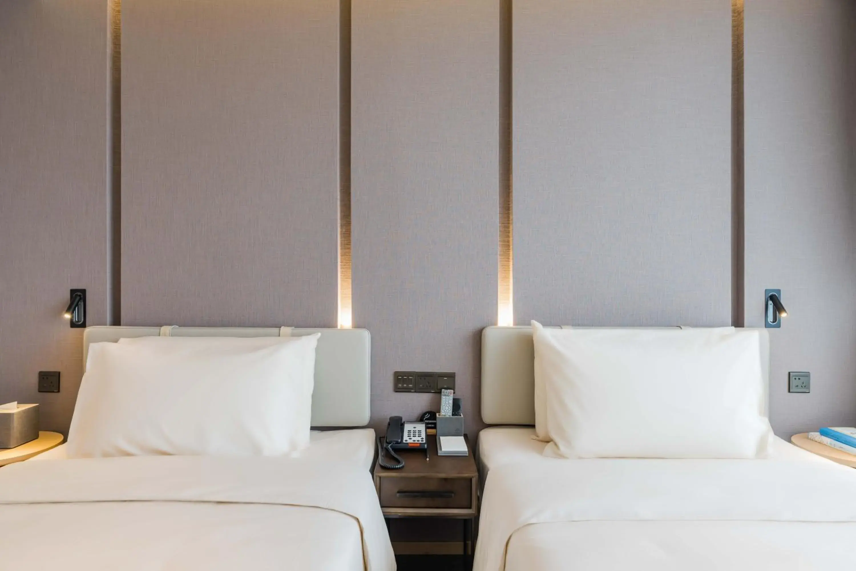 Bed in Atour Hotel Ningbo High-tech Zone Jiangnan Road Bed in Atour Hotel Ningbo High-tech Zone Jiangnan Road