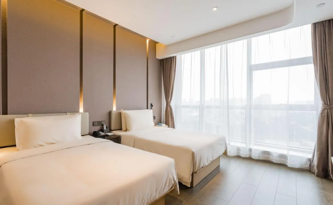Bed in Atour Hotel Ningbo High-tech Zone Jiangnan Road