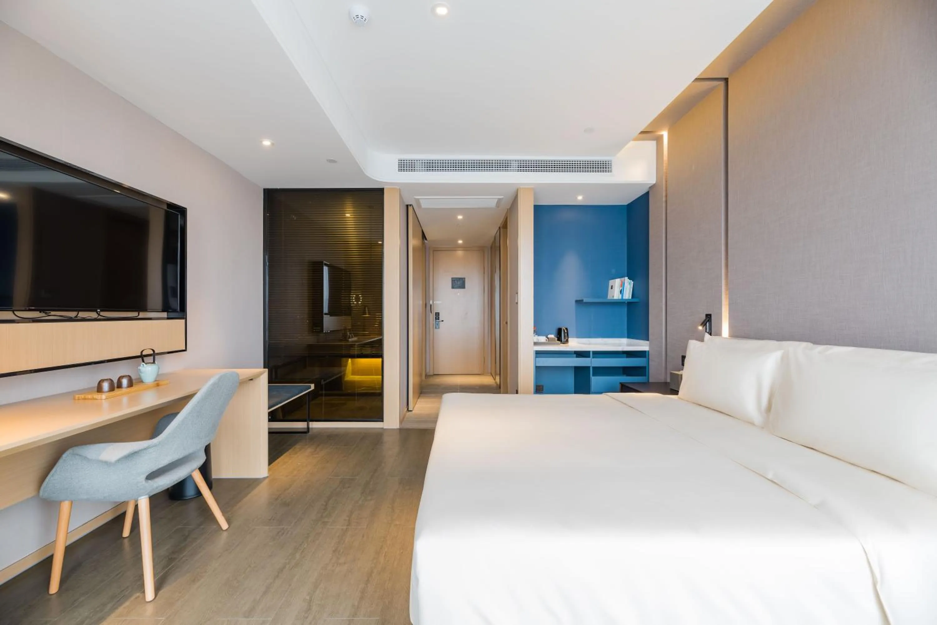 Bed in Atour Hotel Ningbo High-tech Zone Jiangnan Road