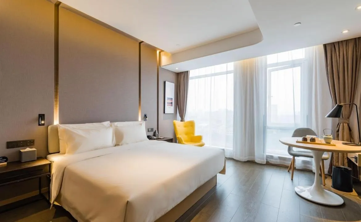 Bed in Atour Hotel Ningbo High-tech Zone Jiangnan Road