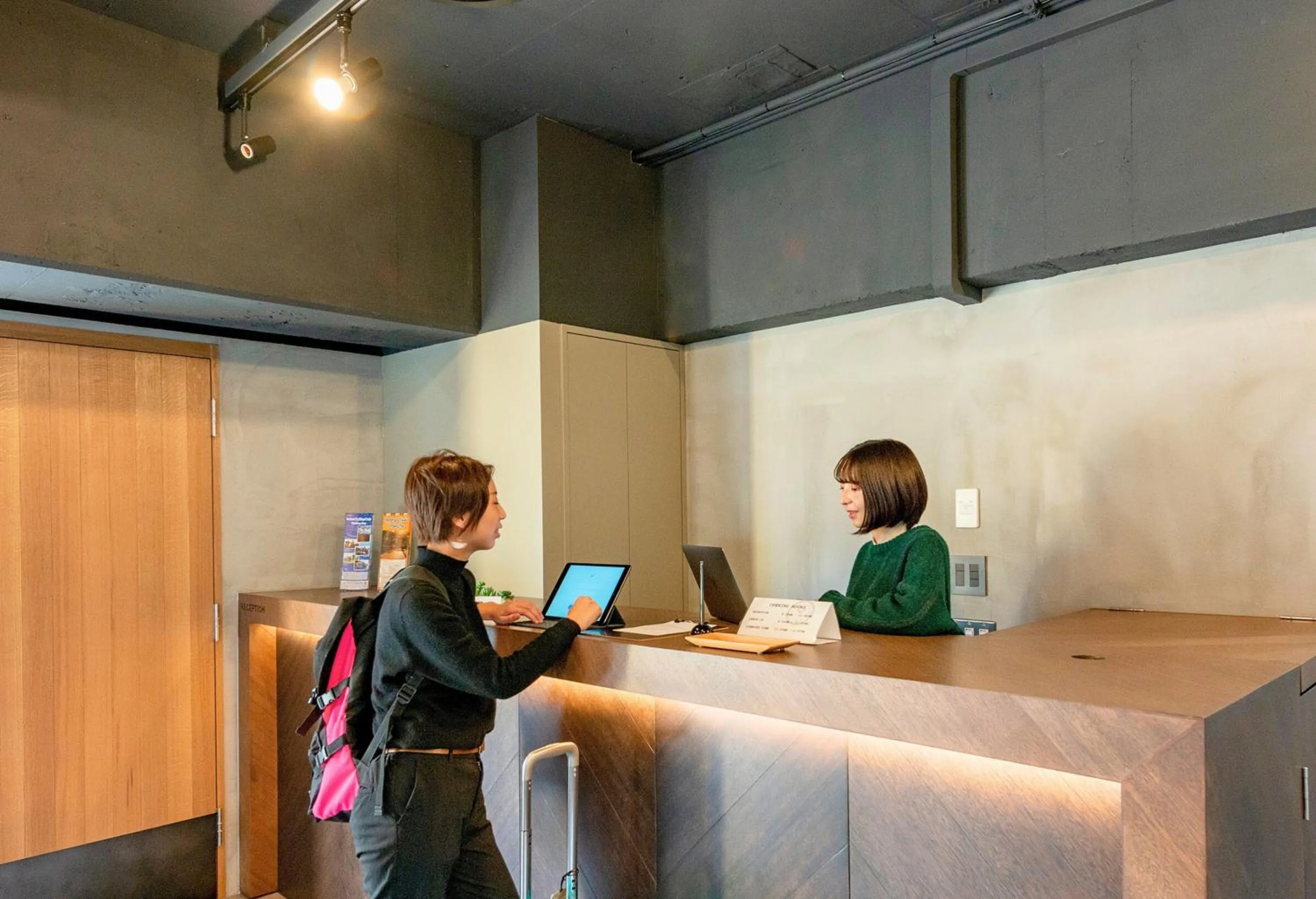 Lobby or reception in &AND HOSTEL MINAMISENJU