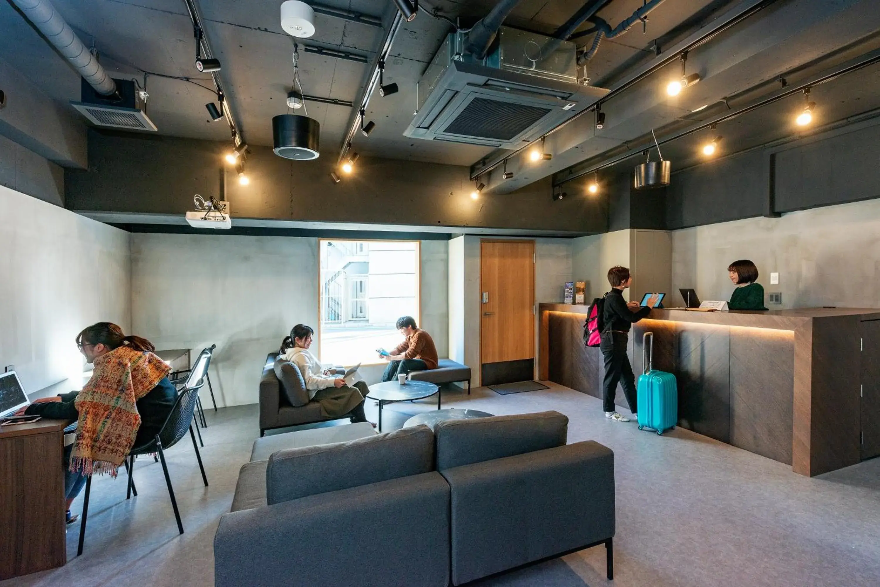 Lobby or reception in &AND HOSTEL MINAMISENJU Lobby or reception in &AND HOSTEL MINAMISENJU