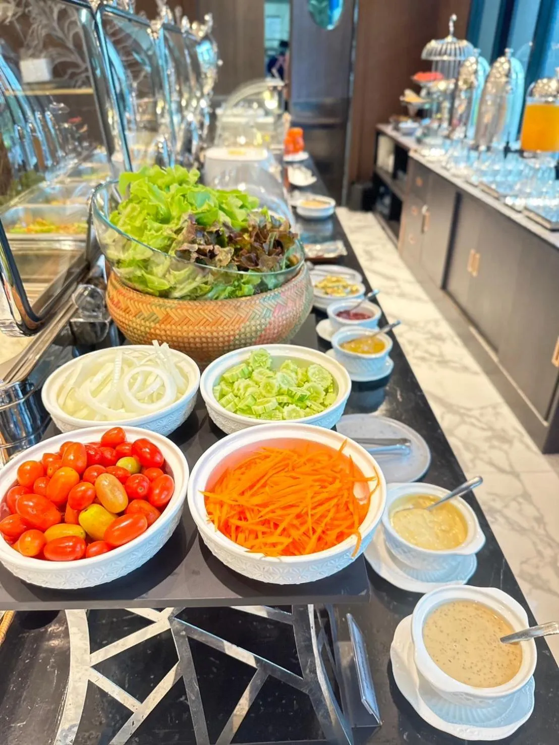 Buffet breakfast in Belle Grand Hotel