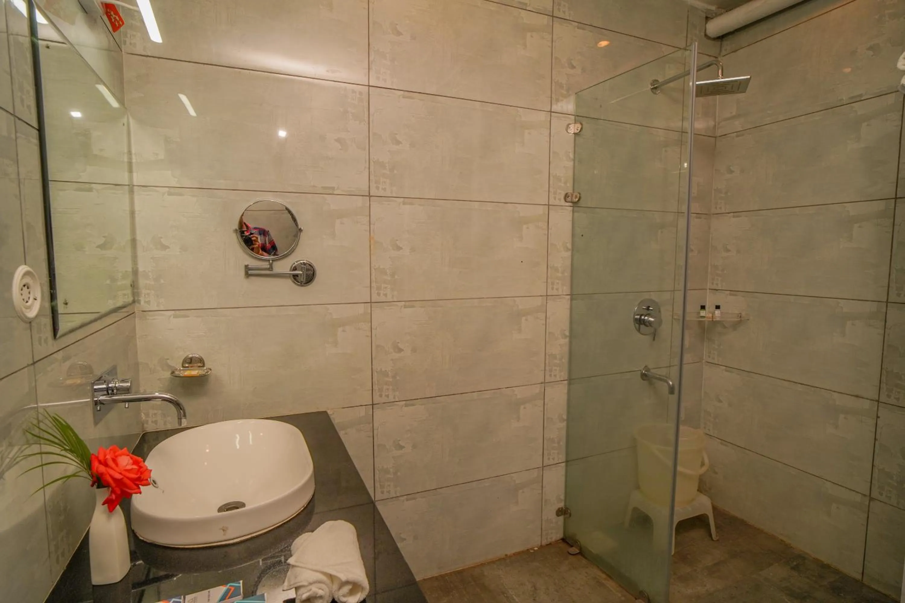 Shower in Excel Hotels and Resorts Bhimtal