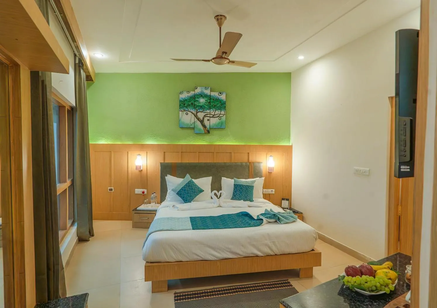 Bed in Excel Hotels and Resorts Bhimtal