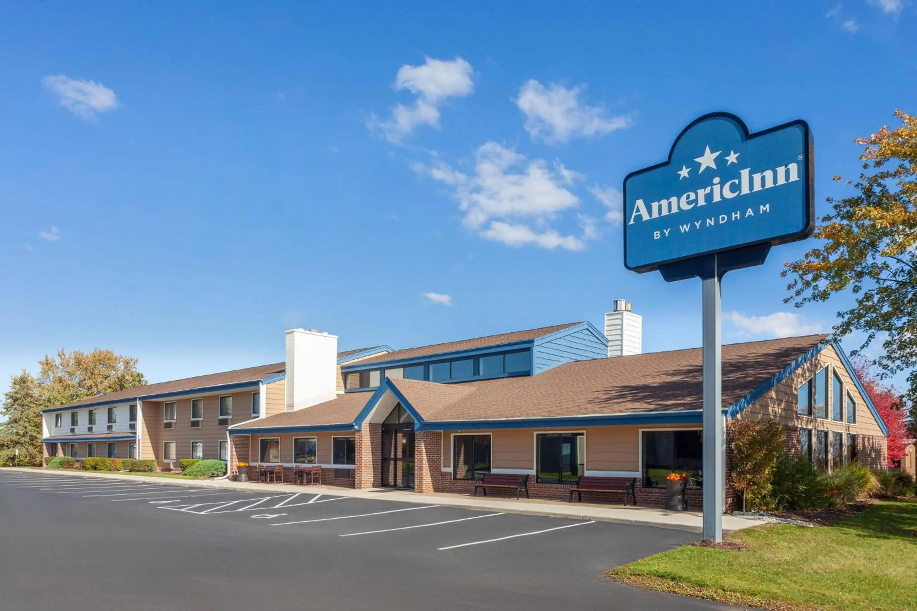 Property building in AmericInn by Wyndham Plymouth