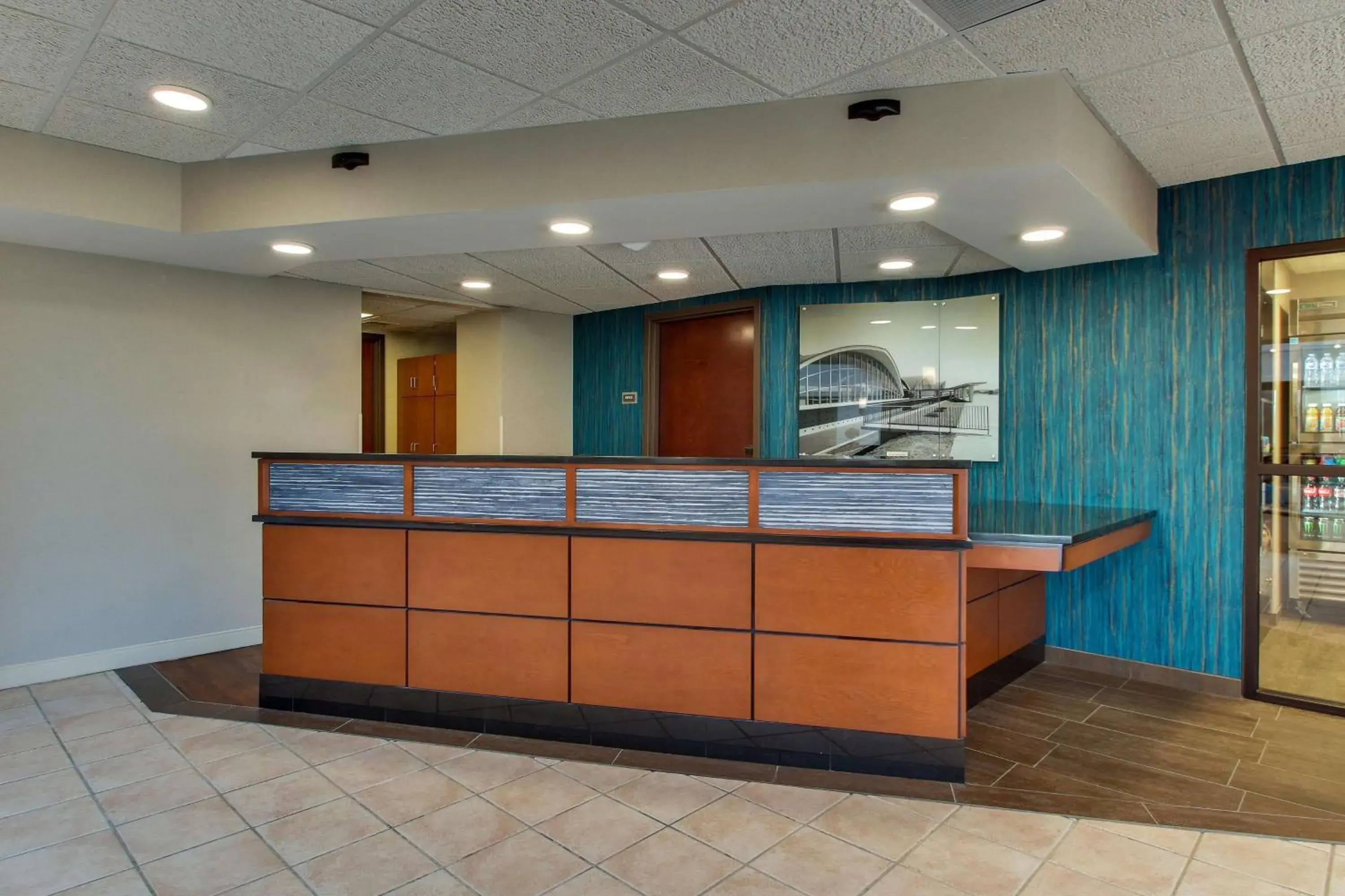 Lobby or reception in Pear Tree Inn St. Louis Airport Lobby or reception in Pear Tree Inn St. Louis Airport